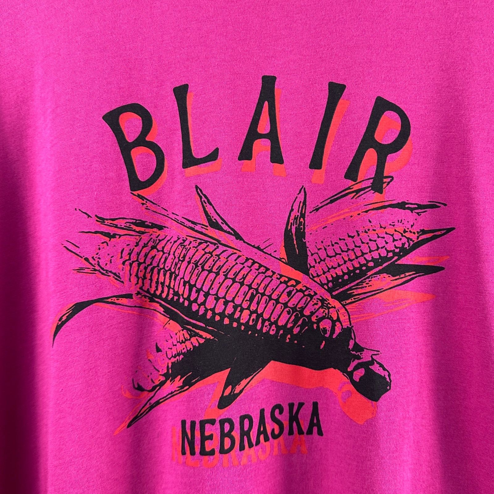 Raf Simons F/W21 Pink Blair Nebraska Tee Size US XL / EU 56 / 4 - 3 Thumbnail