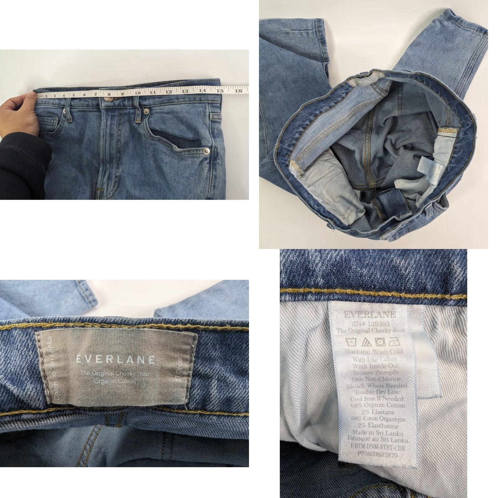 Everlane Everlane The Original Cheeky Jean Crop Size 27 Organic Cotton Stretch Blue Cropped Jeans Women 27 Cotton Jeans Size 27" / US 4 / IT 40 - 8 Thumbnail