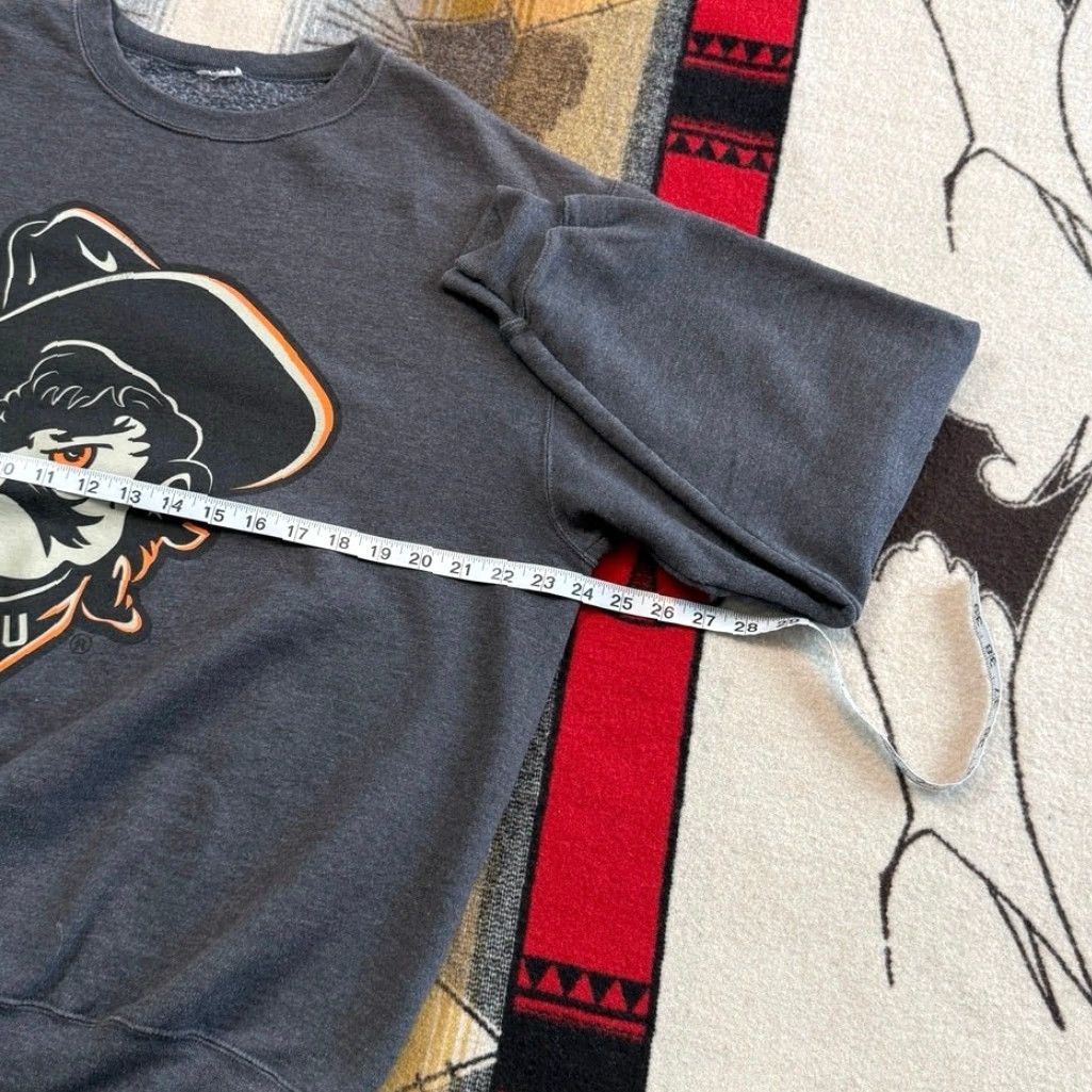 Vintage VINTAGE Oklahoma State University Cowboys Crewneck Sweatshirt XL Men Crew Neck Sweatshirt Gray Solid Y2K Sports College University Cowboys Mens XL Size US XL / EU 56 / 4 - 4 Thumbnail