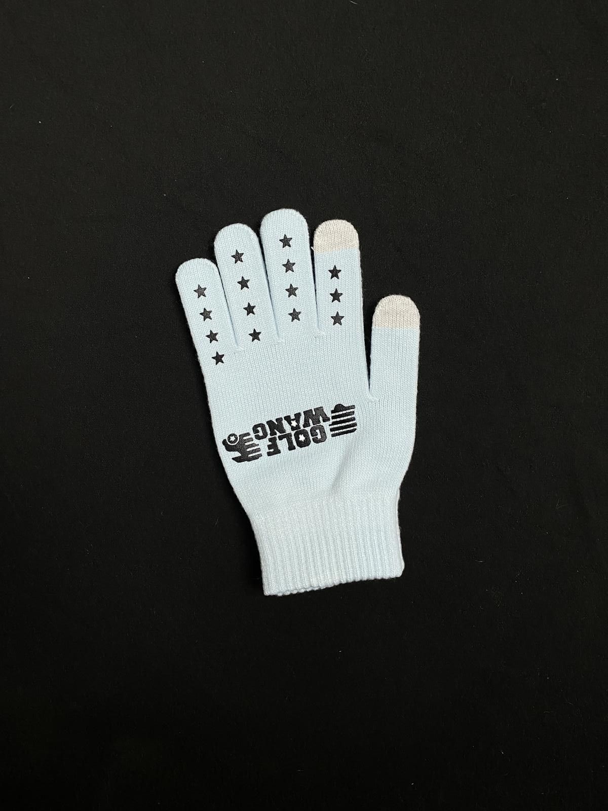 Designer Golf Wang Trucking Knitted Blue Gloves S/M Size ONE SIZE - 4 Thumbnail