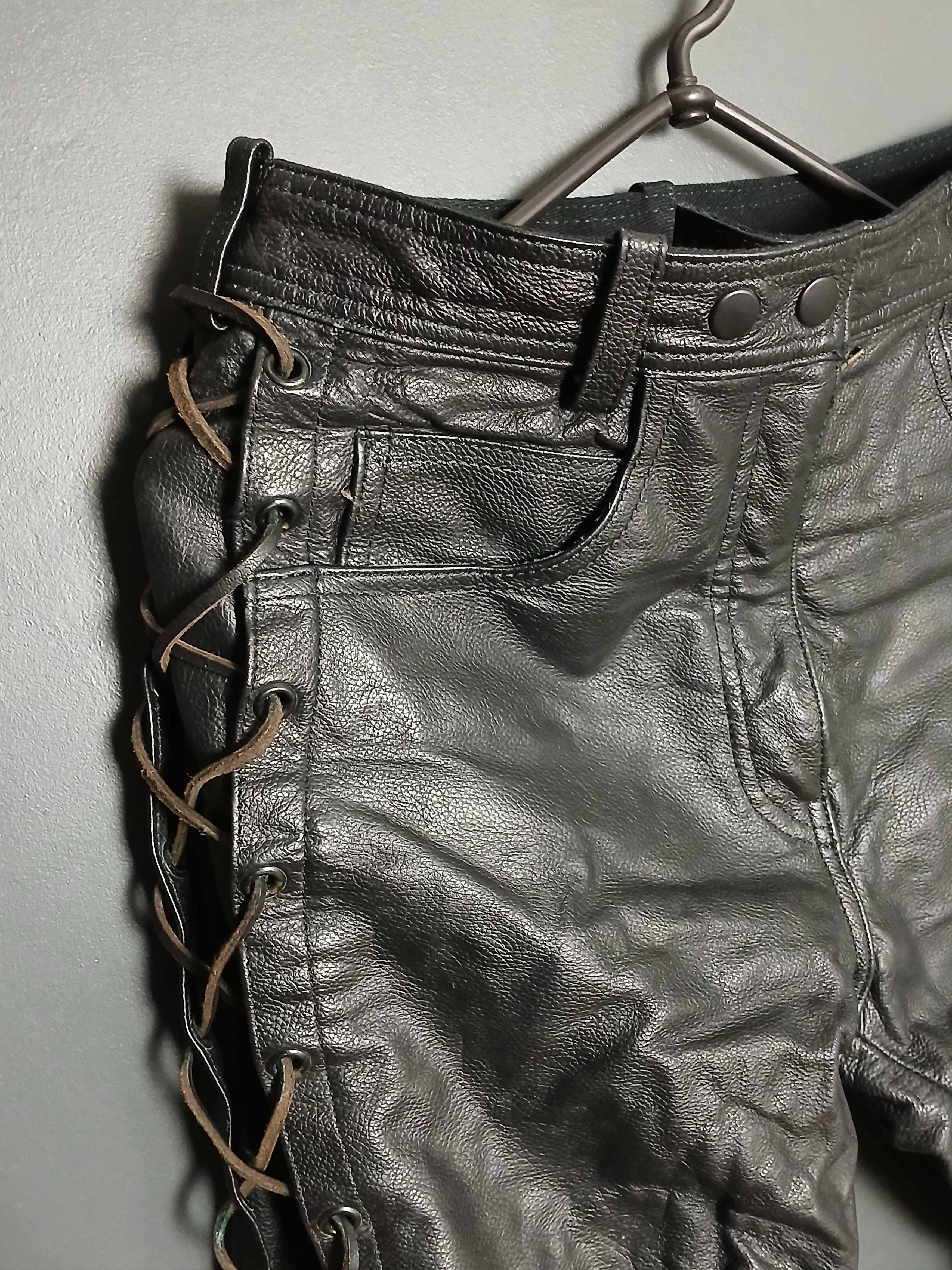 Leather Vintage Takai Leather Pants Size US 38 / EU 54 - 3 Thumbnail