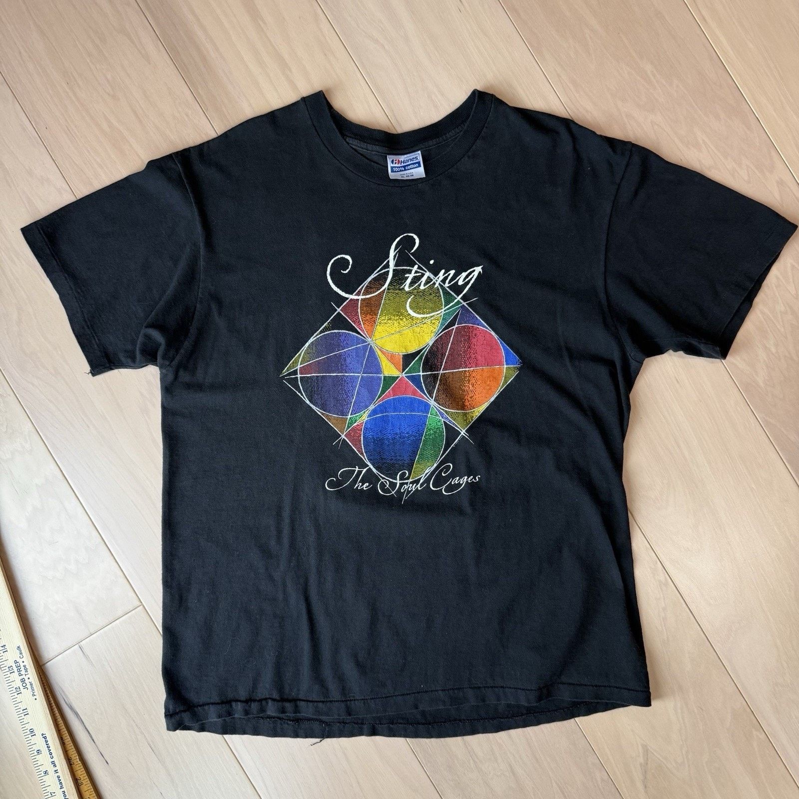 Hanes Vintage Sting The Soul Cages Shirt XL Black 90s Tour Size US XL / EU 56 / 4 - 2 Thumbnail