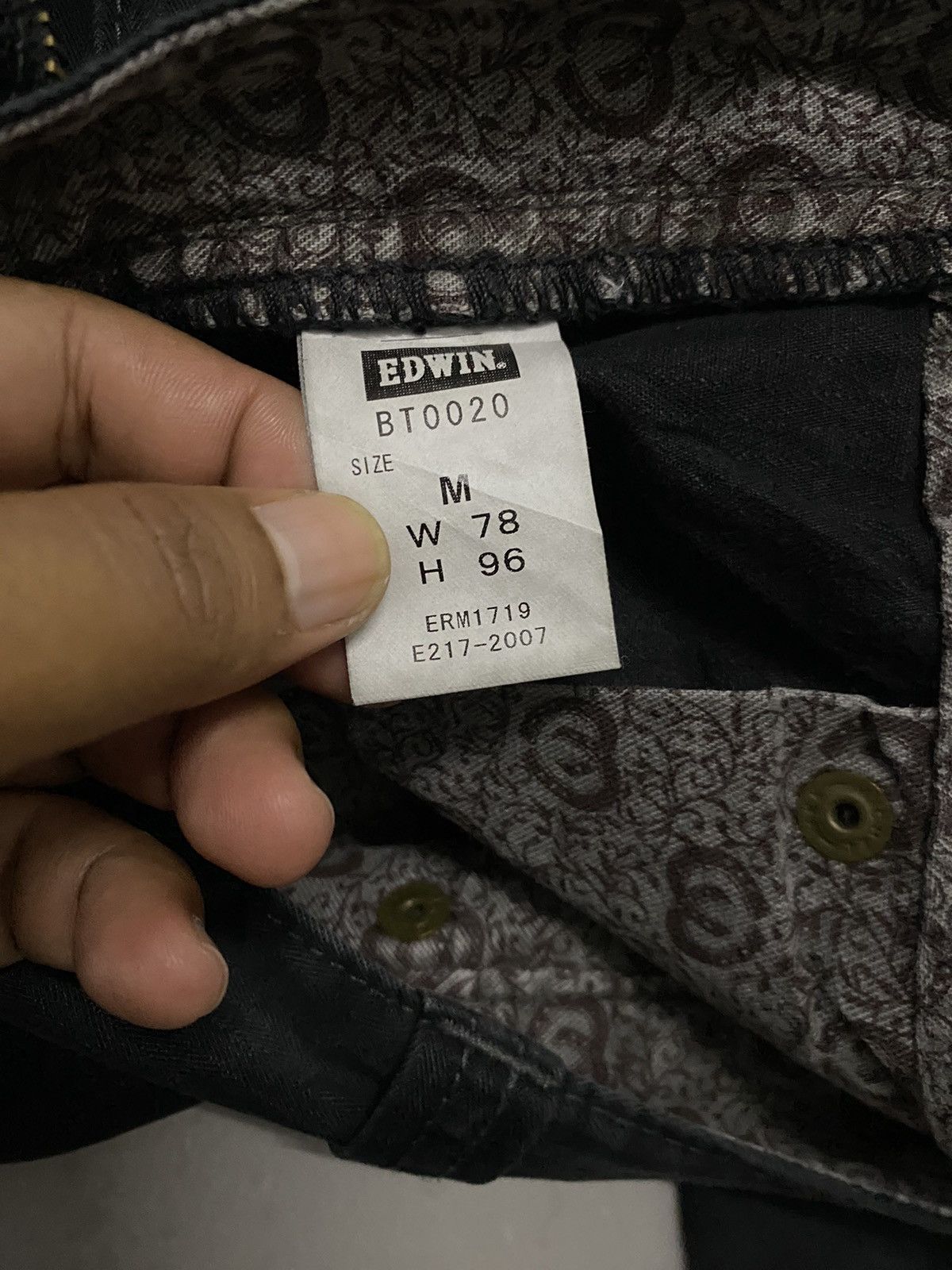 Edwin × Japanese Brand × Kapital JAPAN BRAND EDWIN DOUBLE KNEE QUALITED BONDAGE DESIGN Size US 32 / EU 48 - 8 Thumbnail