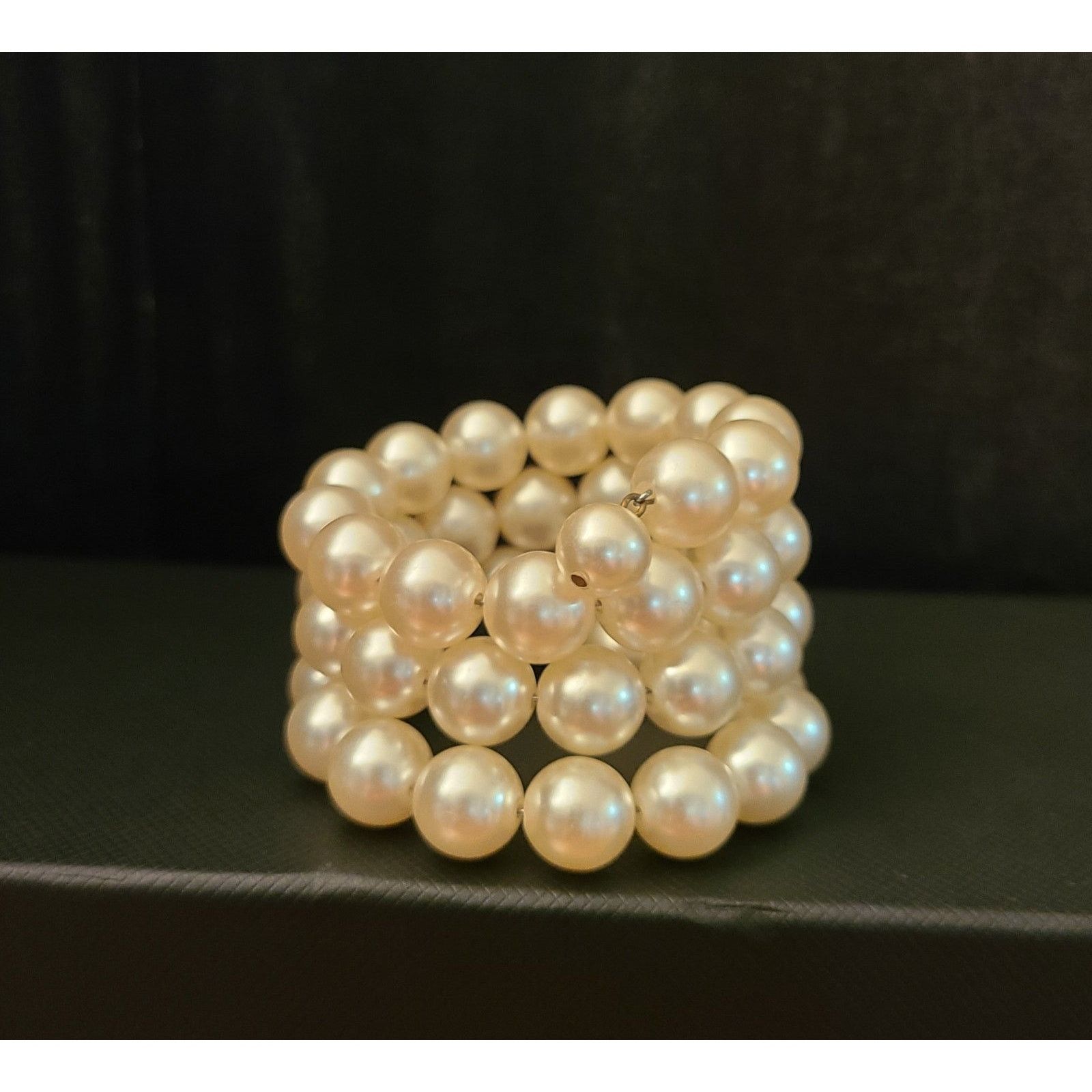 Other Vintage Simulated Pearl Wrap Bracelet Size ONE SIZE - 4 Thumbnail