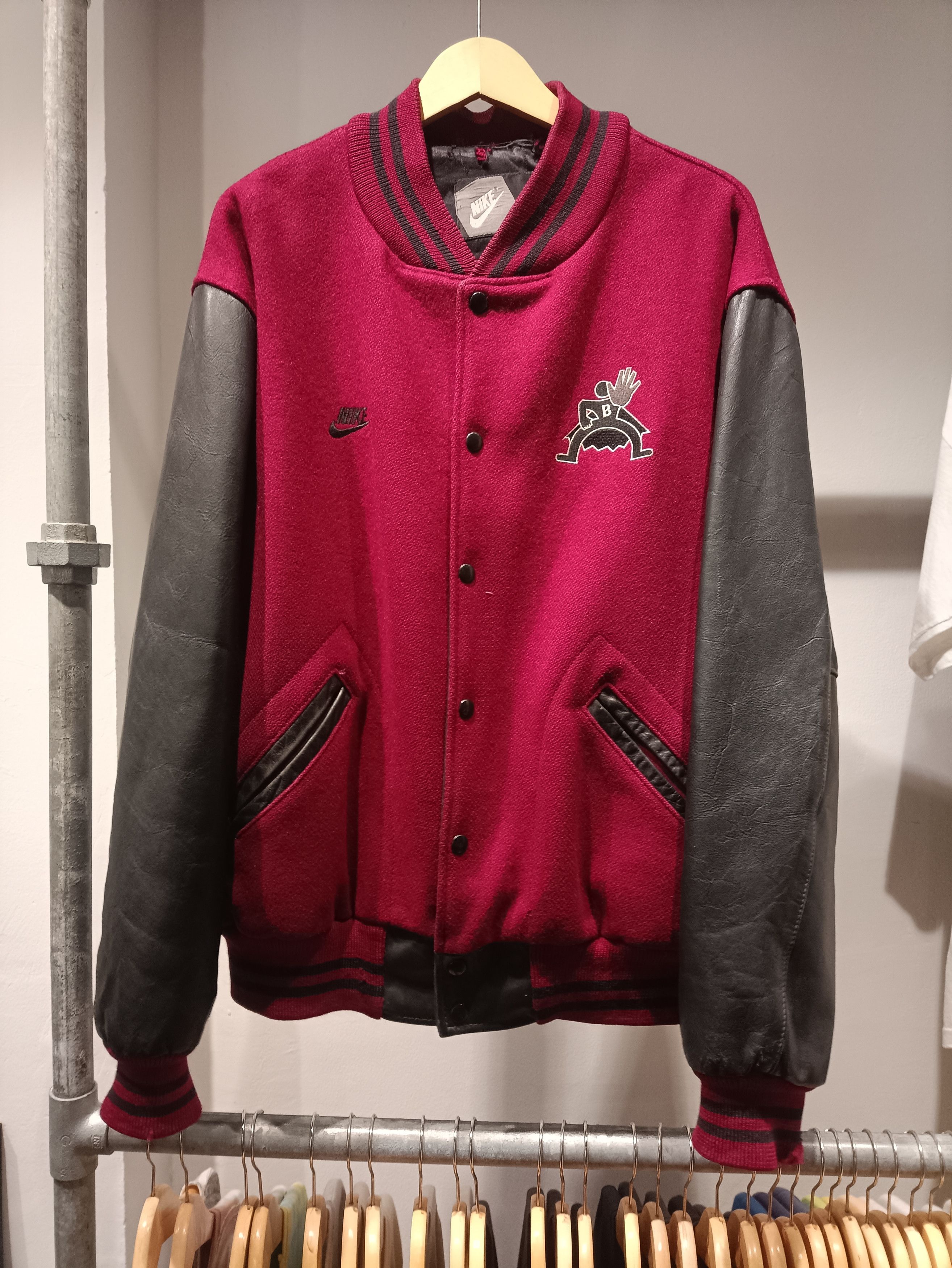 Nike × Vintage Nike Blankman Cast & Crew Varsity Jacket Size US XL / EU 56 / 4 - 1 Thumbnail