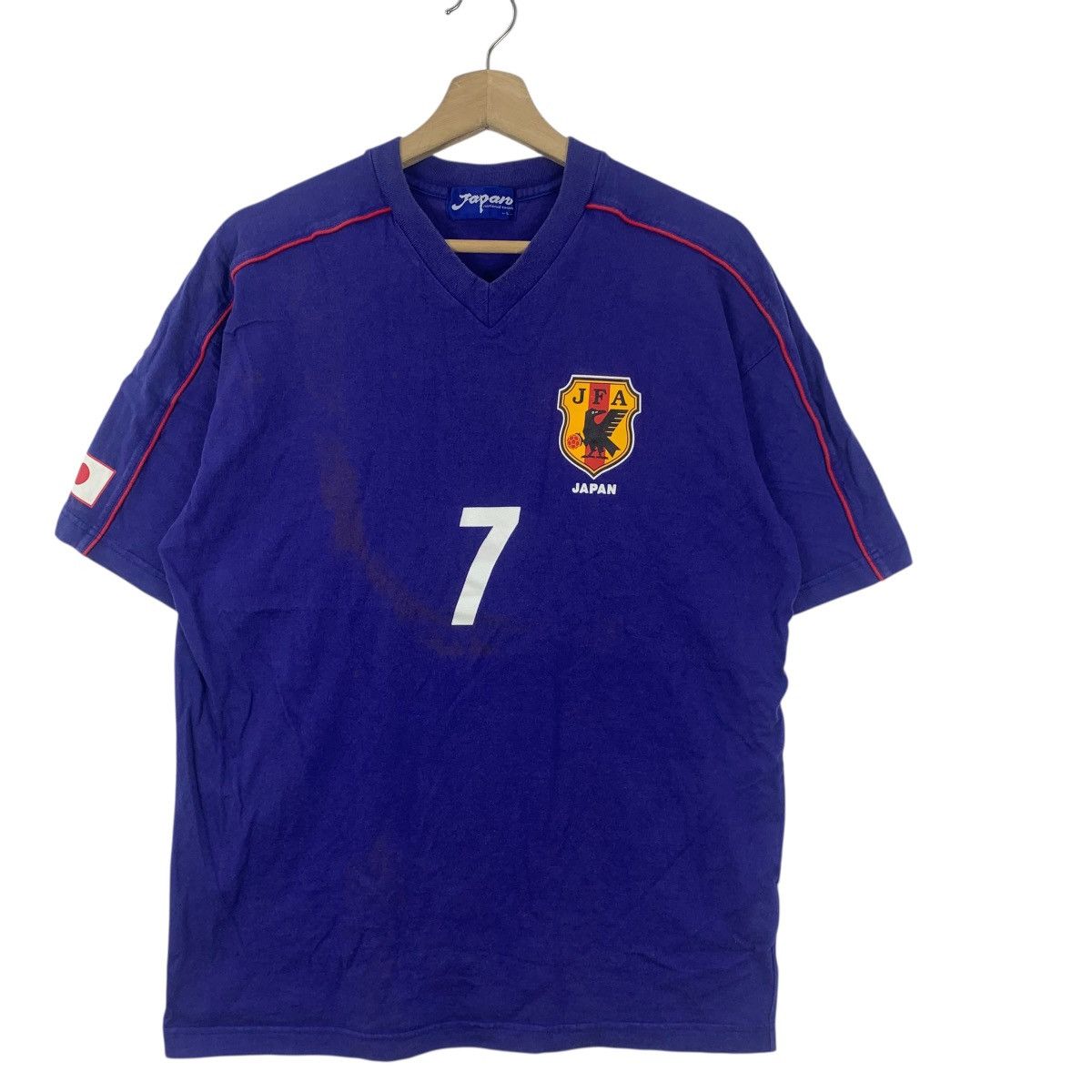 Vintage Vintage JAPAN HIDETOSHI NAKATA No 7 Football Legend Tee Size US L / EU 52-54 / 3 - 6 Thumbnail