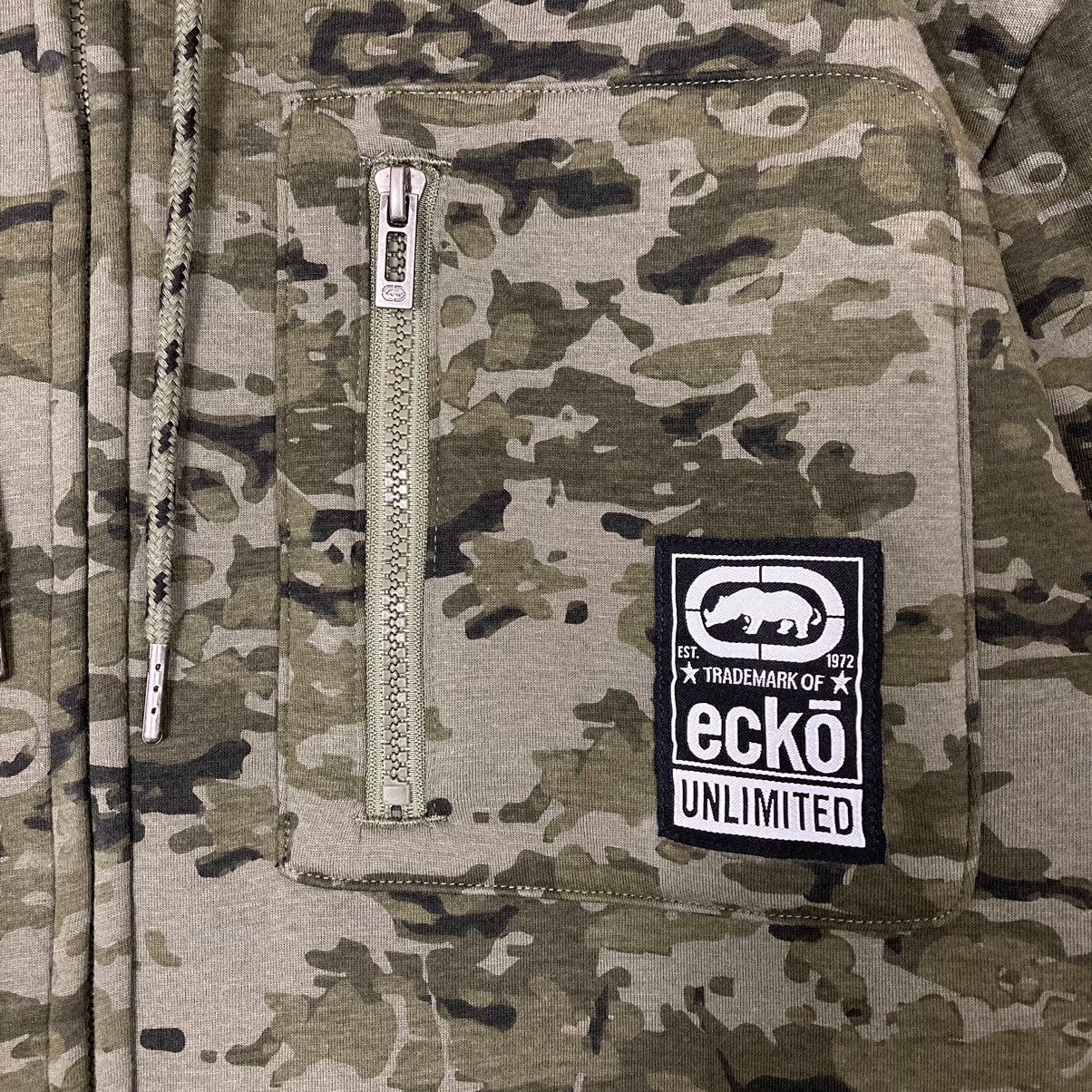 Ecko Unltd. Vintage Y2K Ecko Unltd Camo Opium Cyber Raver Zip Up Hoodie Size US L / EU 52-54 / 3 - 6 Thumbnail