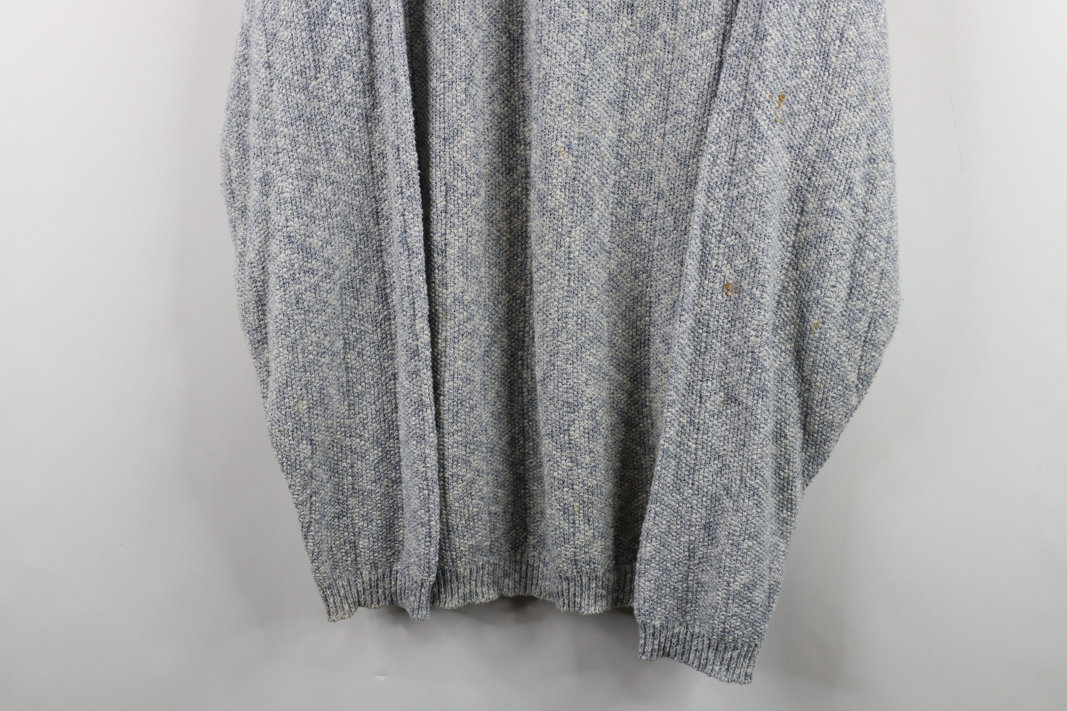 Vintage Vintage 90s Streetwear Blank Thermal Knit Henley Sweater USA Size US M / EU 48-50 / 2 - 3 Thumbnail