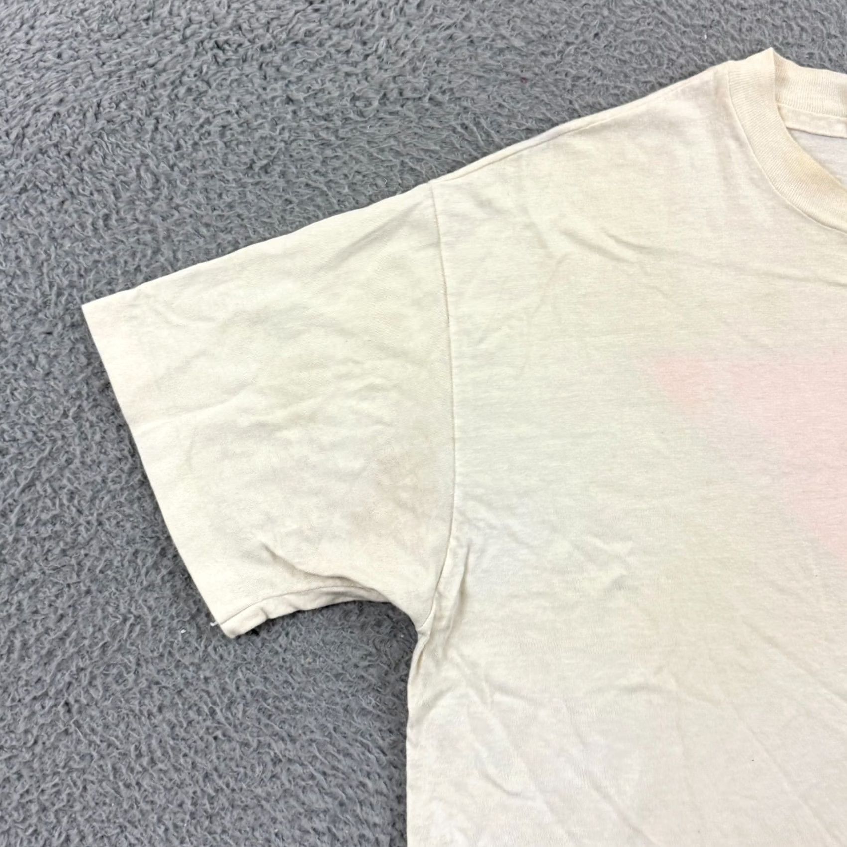 Hanes VINTAGE Lesard T-Shirt Adult Large White Crew Neck Short Sleeve 90s Dinosaur USA Men Mens Shirts Logo Graphic Print Hanes 90s USA White Large Size US L / EU 52-54 / 3 - 6 Thumbnail