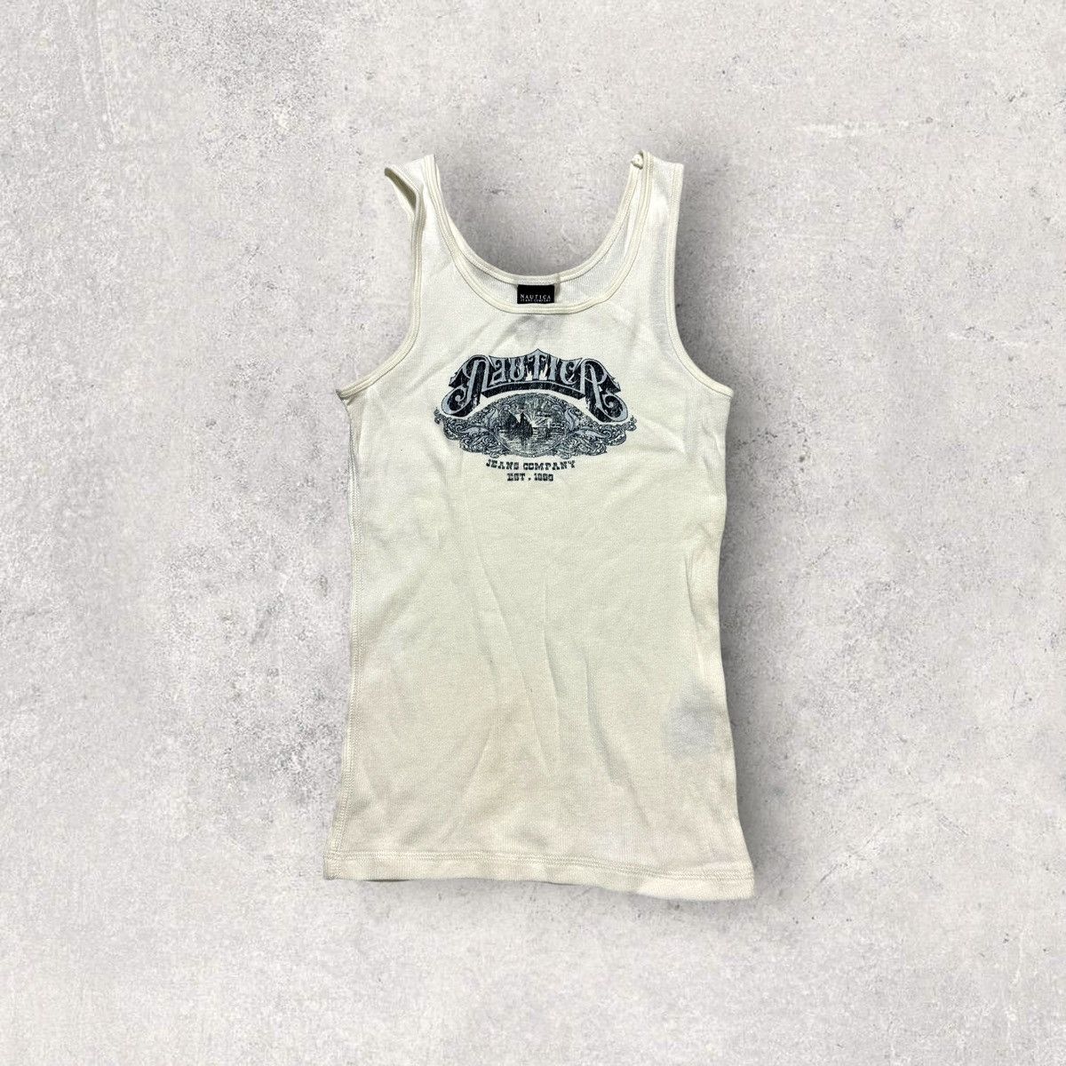 Nautica × Vintage Vintage Nautica Jeans tank top Size S / US 4 / IT 40 - 1 Thumbnail