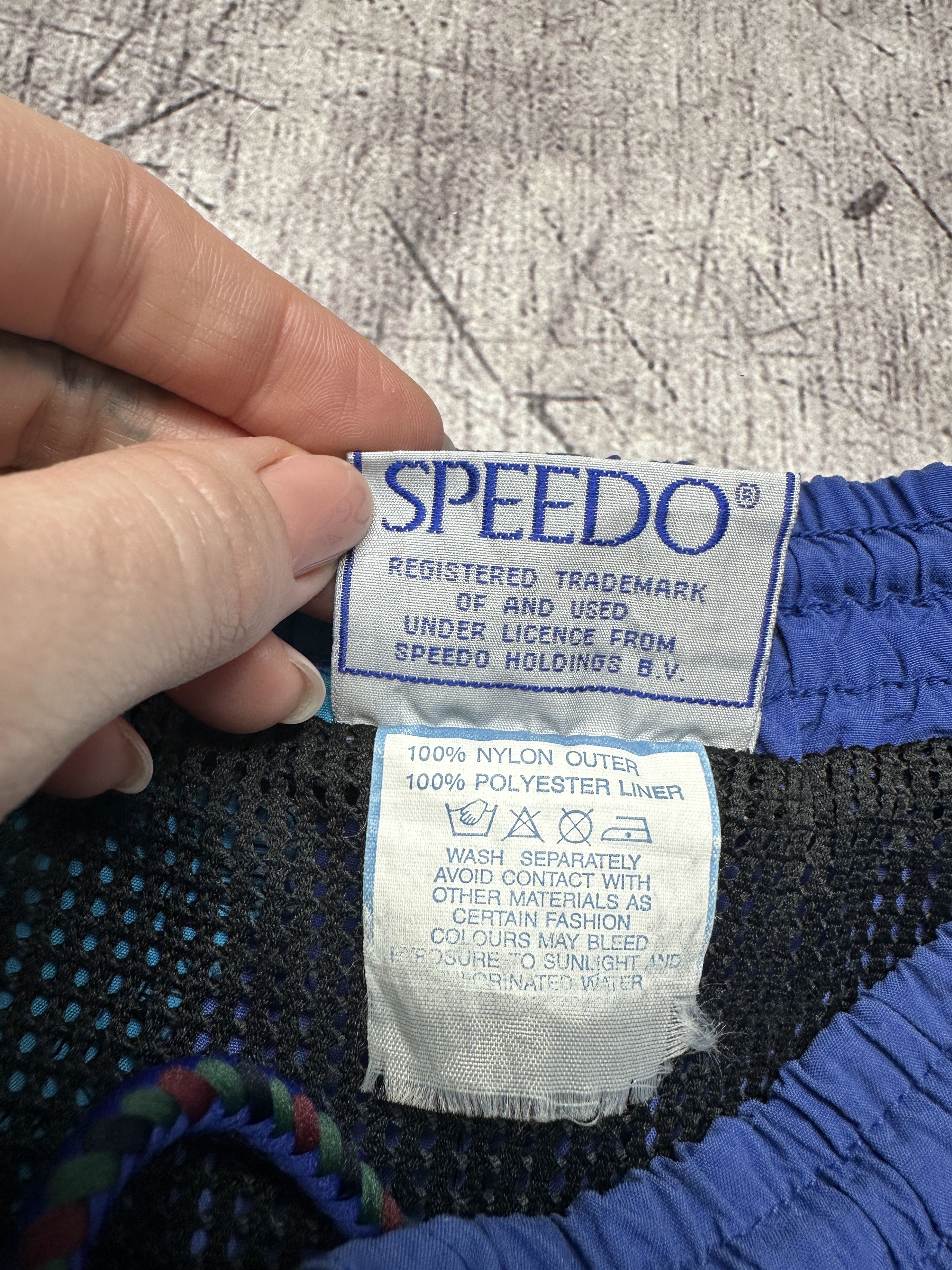 Speedo Speedo 90s Vintage Mens Nylon Swimming Shorts Size US 34 / EU 50 - 5 Thumbnail