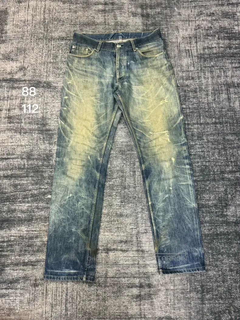 Helmut Lang HELMUT LANG Italian Washed Vintage Blue Denim Jeans Size US 33 - 1 Thumbnail