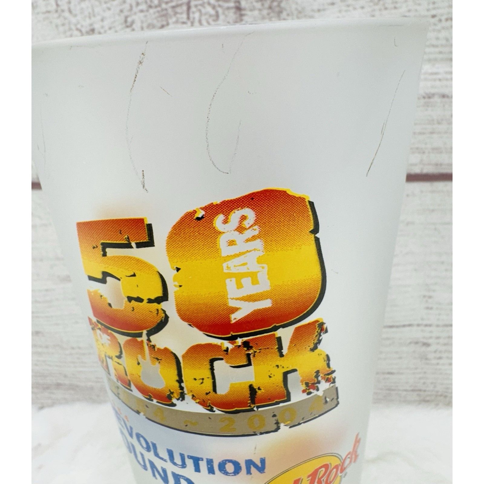 Pepsi Hard Rock Cafe Frosted Drinking Glass Cup Tumbler 50 Years O Size ONE SIZE - 2 Thumbnail