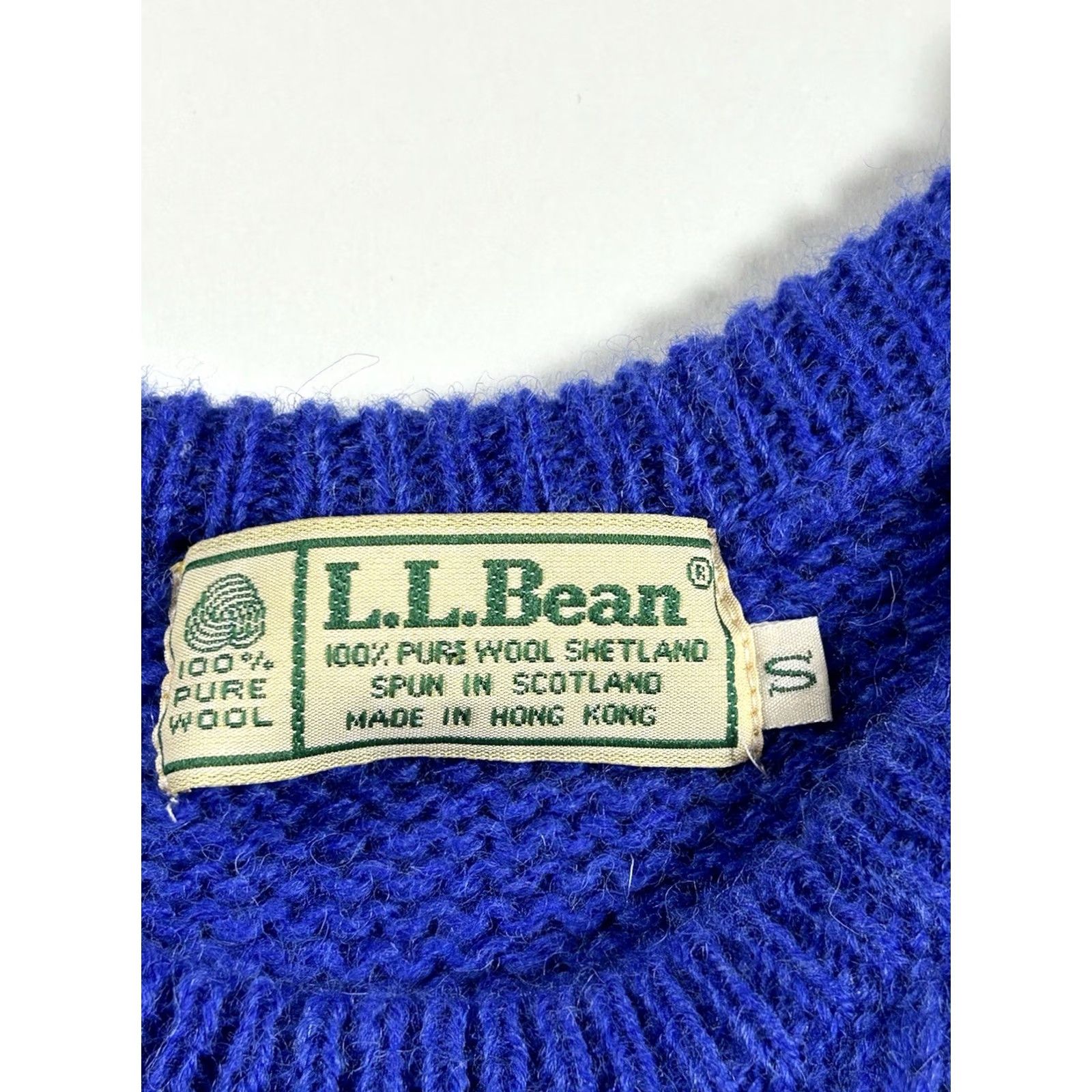 Vintage VINTAGE L.L. BEAN Sweater Women S Blue Knit Crewneck Wool Pullover 100% Wool L.L. Bean USA 80s 90s 2000s Womens Size S / US 4 / IT 40 - 3 Thumbnail