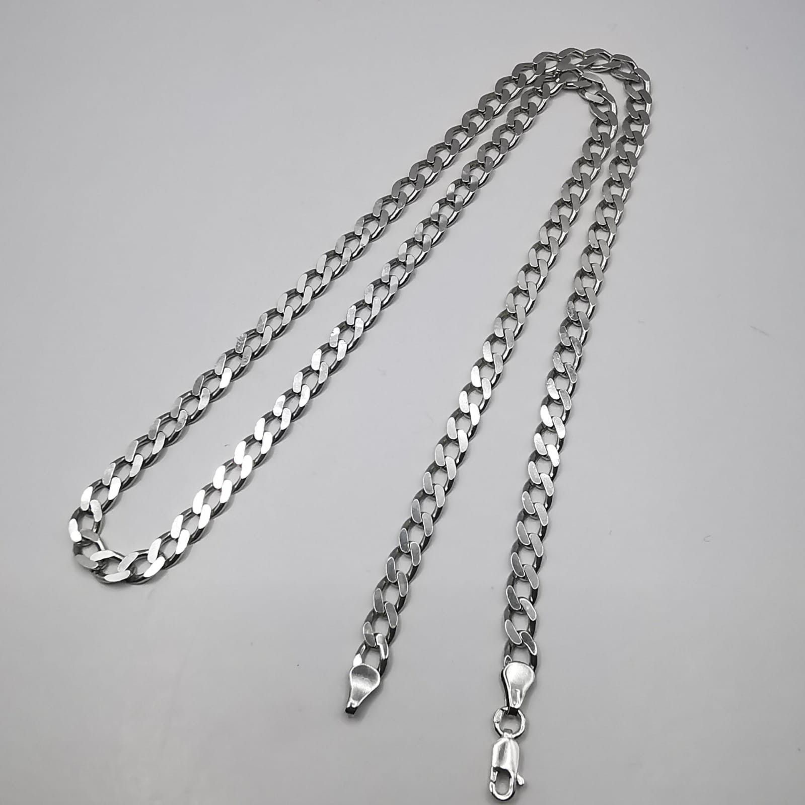Sterling Silver Vintage Jewelry Chain, 925 Sterling Silver, Signed 21,21g Size ONE SIZE - 2 Thumbnail