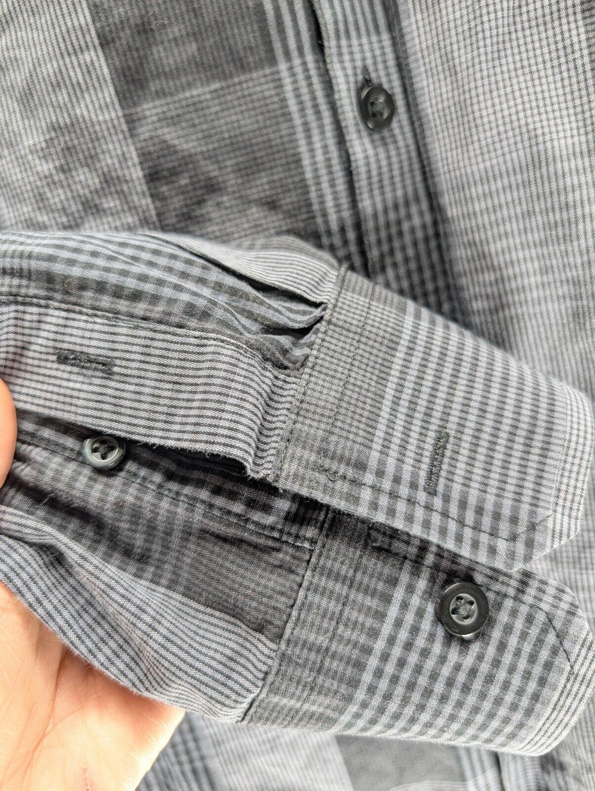 Alfani Alfani Button Up Shirt XL Regular Fit Plaid Gray Black Size US XL / EU 56 / 4 - 4 Thumbnail