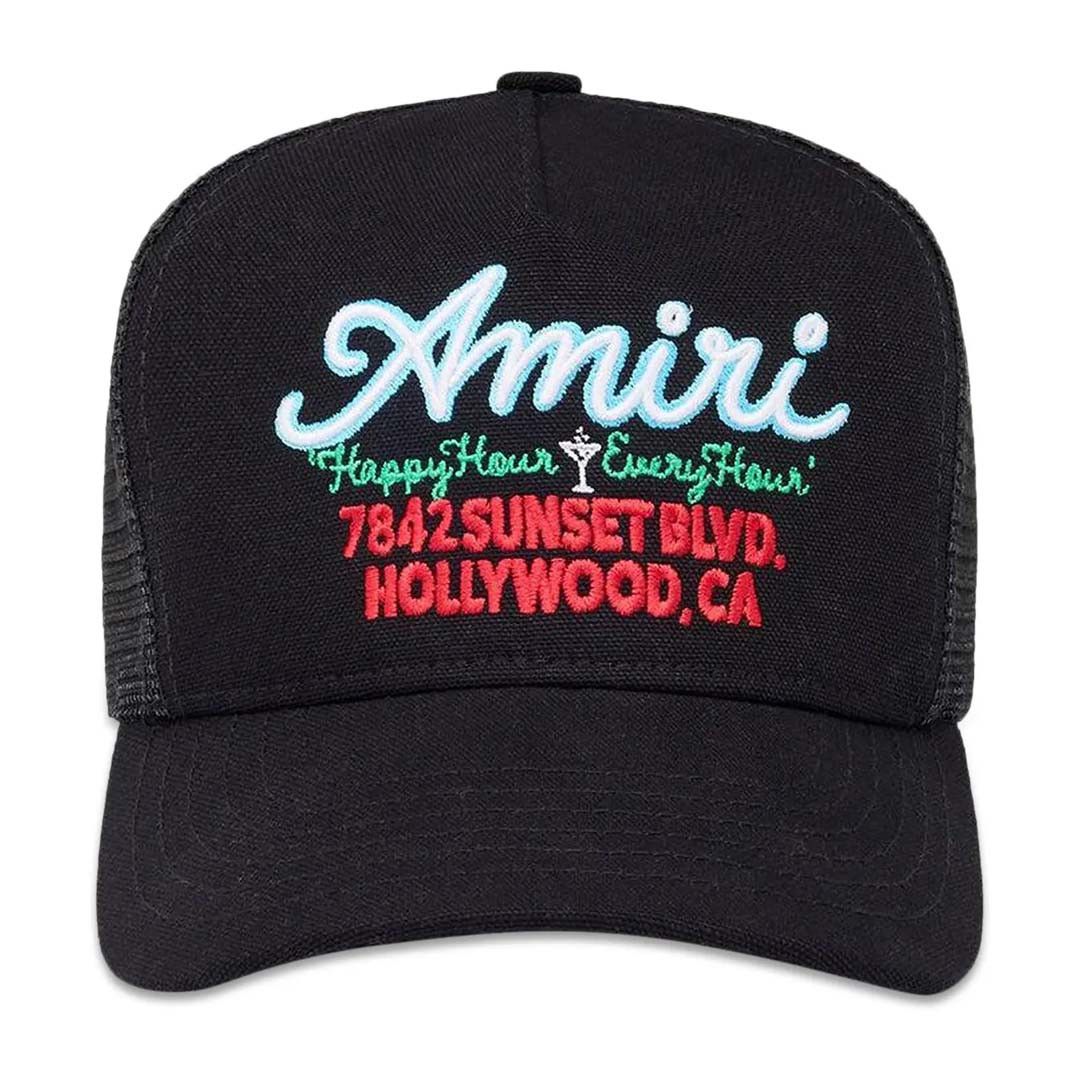 Amiri Neon Lights Trucker Hat Black Size ONE SIZE - 1 Thumbnail