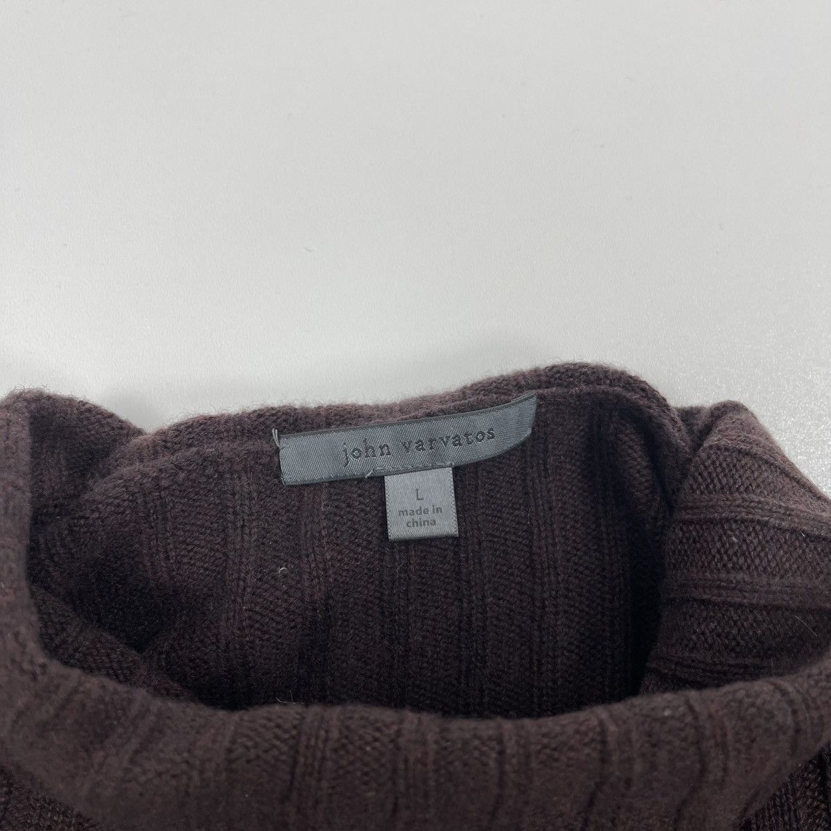 John Varvatos John Varvatos Wool/Cashmere Turtle Neck FA15 Sweater Brown Size US L / EU 52-54 / 3 - 7 Thumbnail