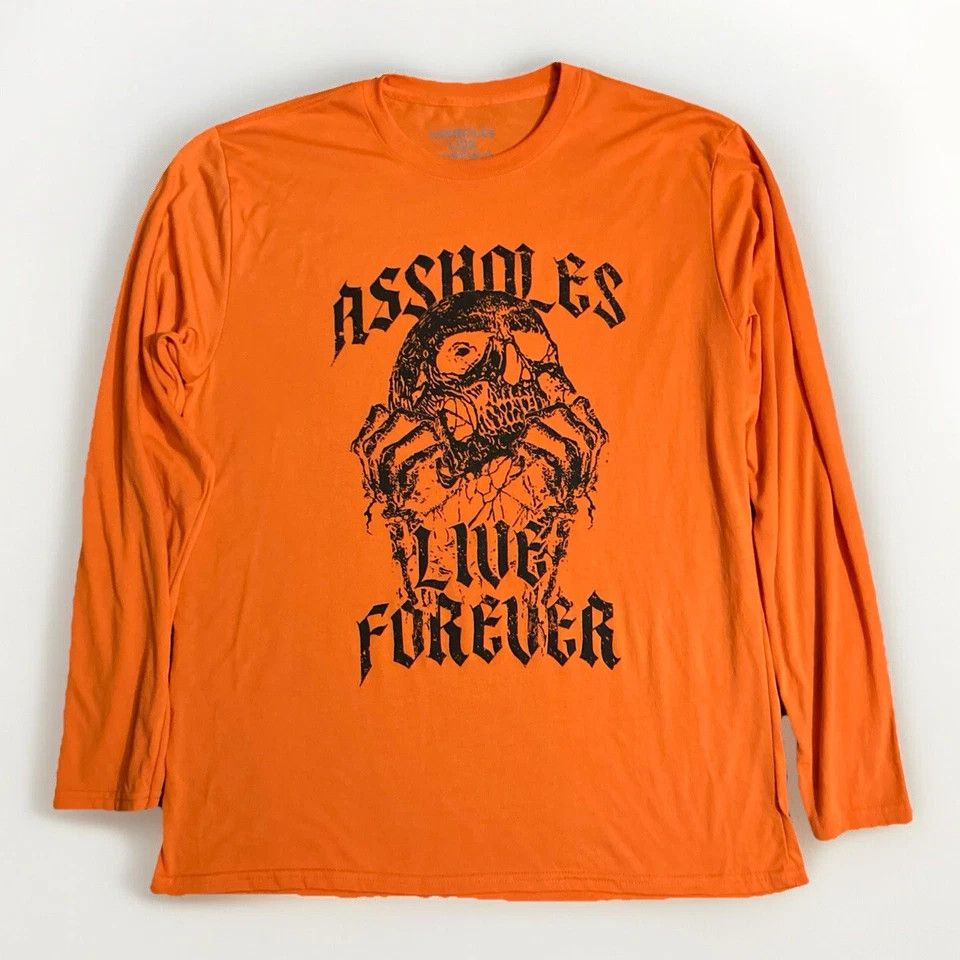 Designer × Vintage ALF Long Sleeve Tee Mens Large Grunge Goth Skull Shirt Size US L / EU 52-54 / 3 - 1 Thumbnail