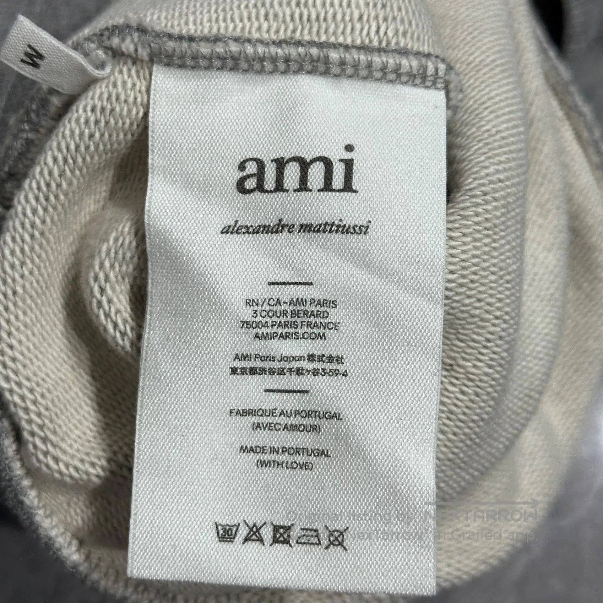 AMI AMI PARIS Gray Heart Embroidered Shorts. Size US 30 / EU 46 - 5 Thumbnail