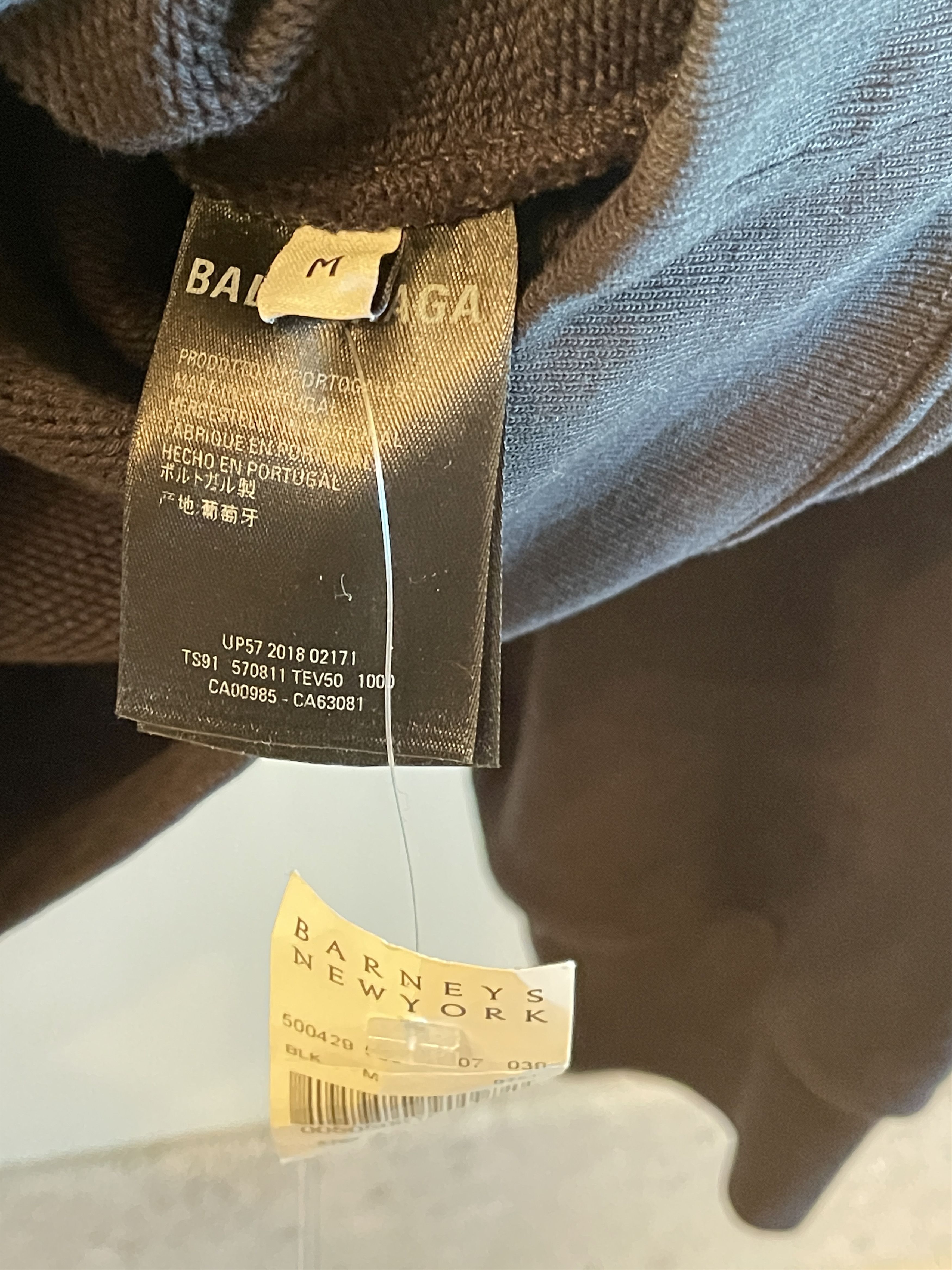 Balenciaga Rainbow Logo Printed Sweatshirt Hoodie In Black Size US M / EU 48-50 / 2 - 4 Thumbnail