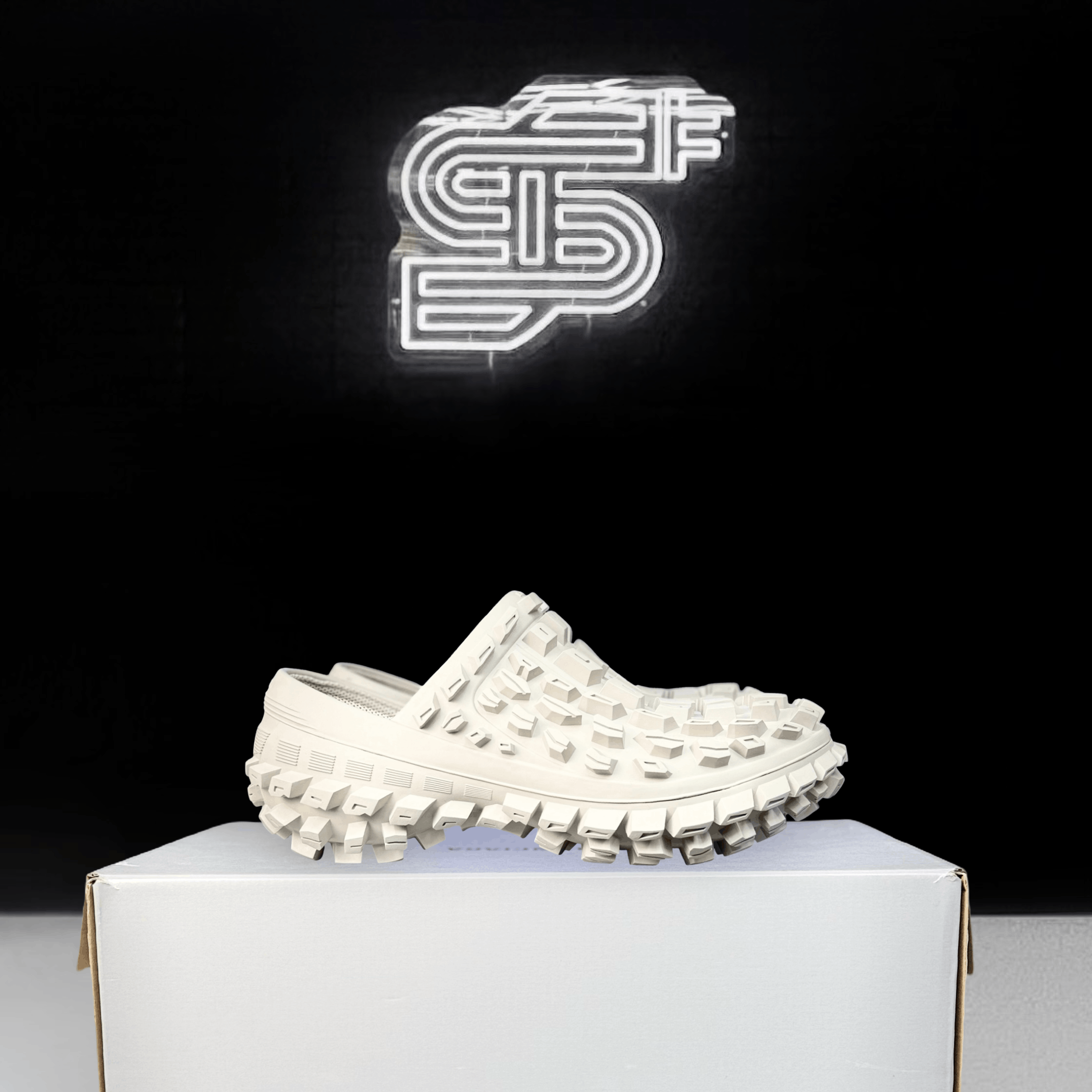 靴 BALENCIAGA DEFENDER CLOG Balenciaga Defender Clog Beige Men's - 735252 W3CV2 9700 - US