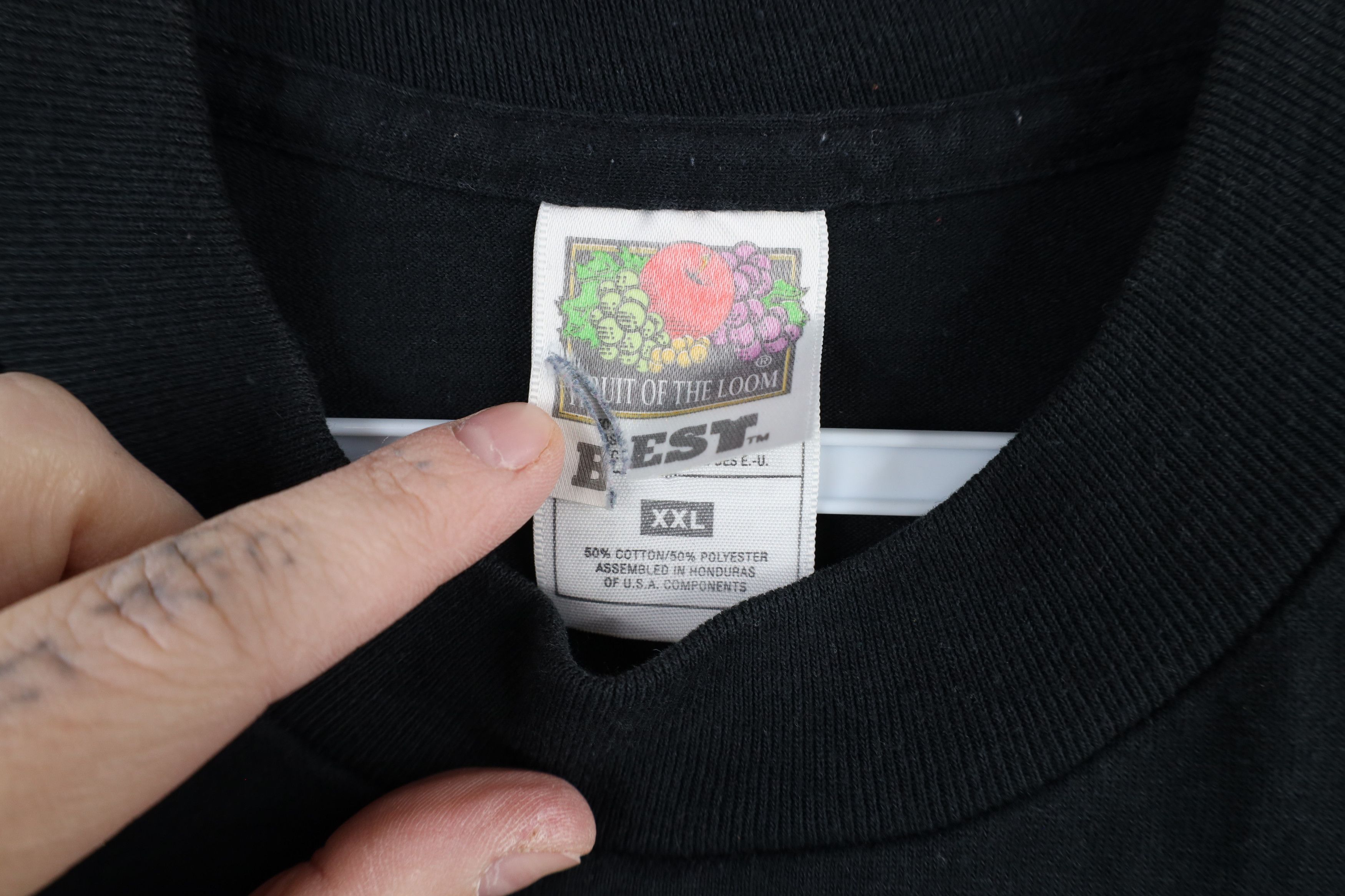 Vintage Vintage 90s Streetwear Faded Blank Long Sleeve T-Shirt Black Size US XXL / EU 58 / 5 - 6 Thumbnail