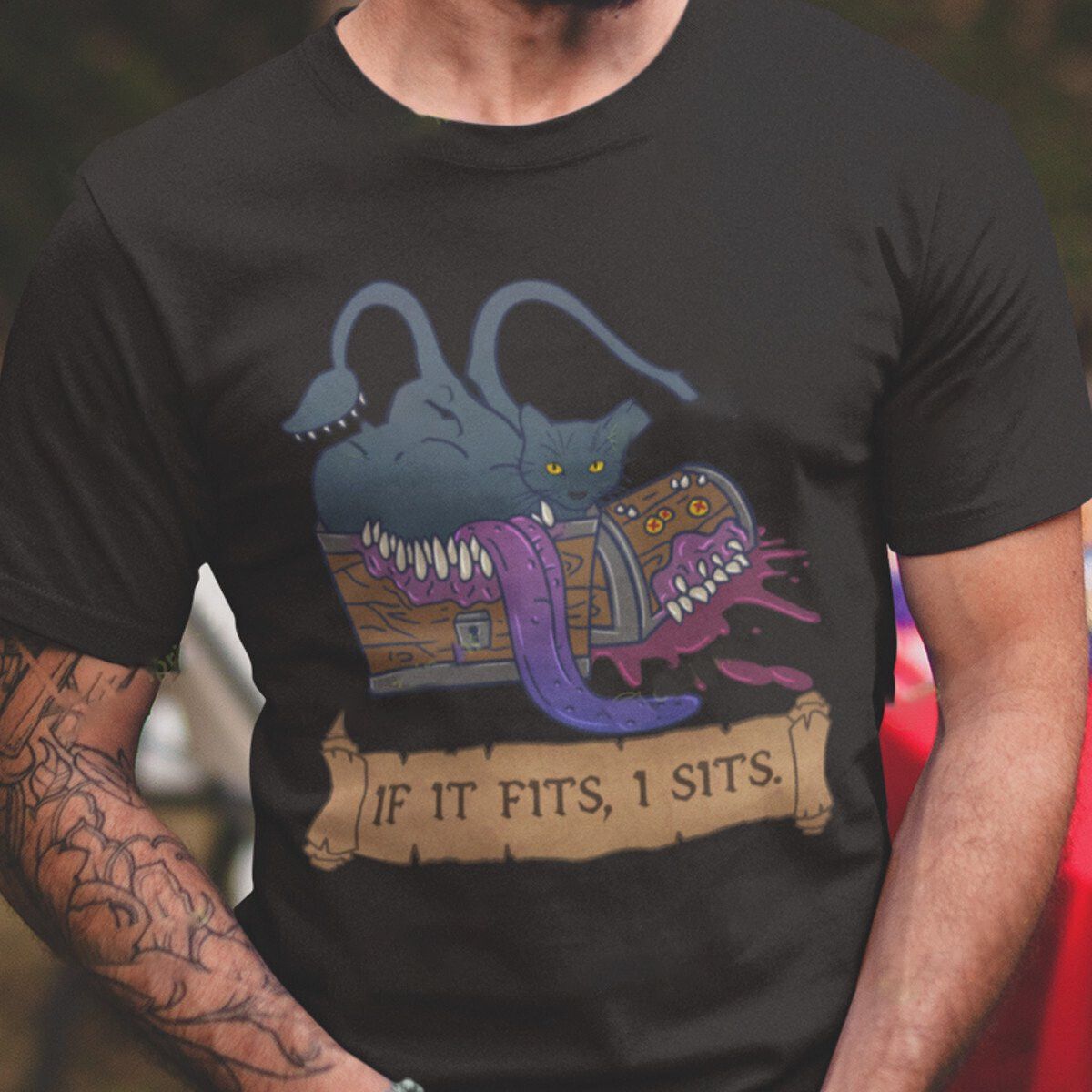 Designer × Vintage If It Fits I Sits T-Shirt Size US L / EU 52-54 / 3 - 2 Thumbnail