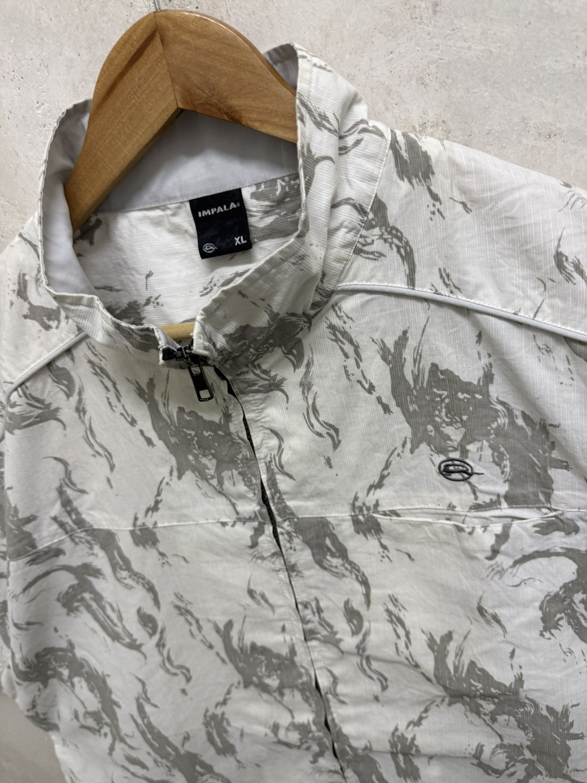 Le Grande Bleu (L.G.B.) 2000s Gothic Impala Smoke Punk Zipper Shirt Size US L / EU 52-54 / 3 - 4 Thumbnail