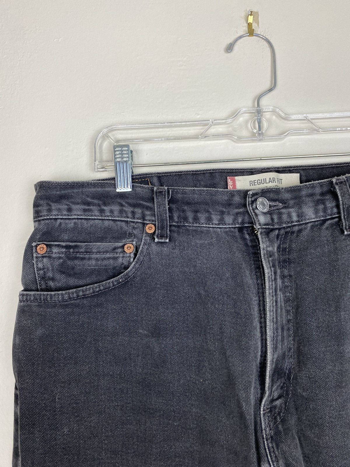 Levi's × Vintage Vintage Black Levi’s 505 Black Wash Denim Jeans y2k pants Size US 36 / EU 52 - 3 Thumbnail