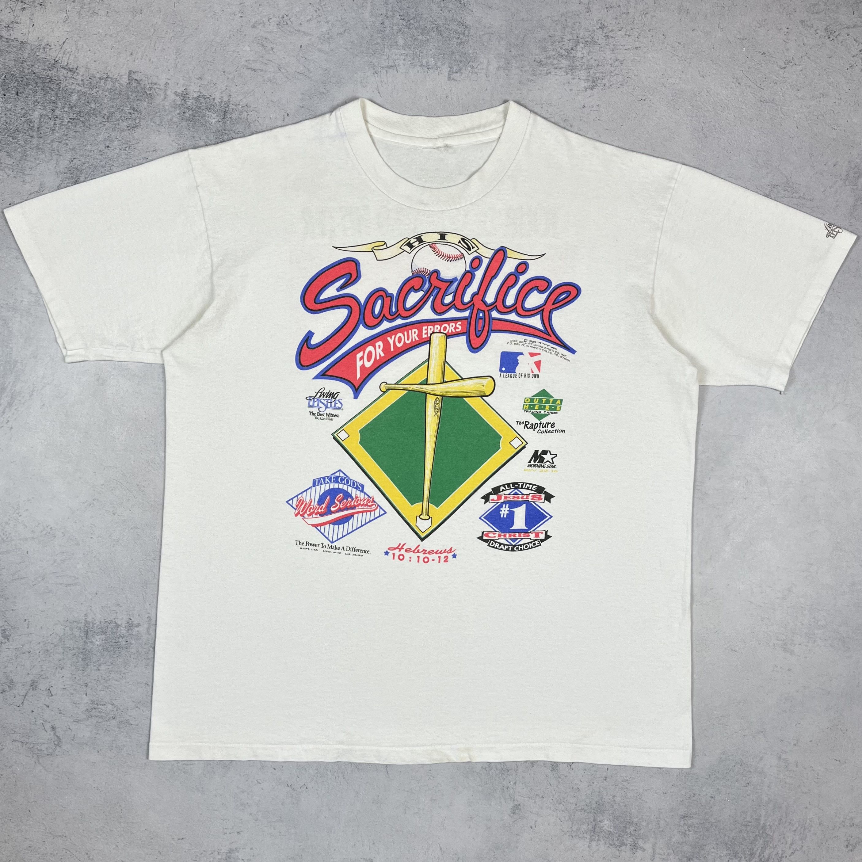 Vintage Vintage Living Epistles Jesus Christ Religion T Shirt 1993 Size US L / EU 52-54 / 3 - 2 Thumbnail