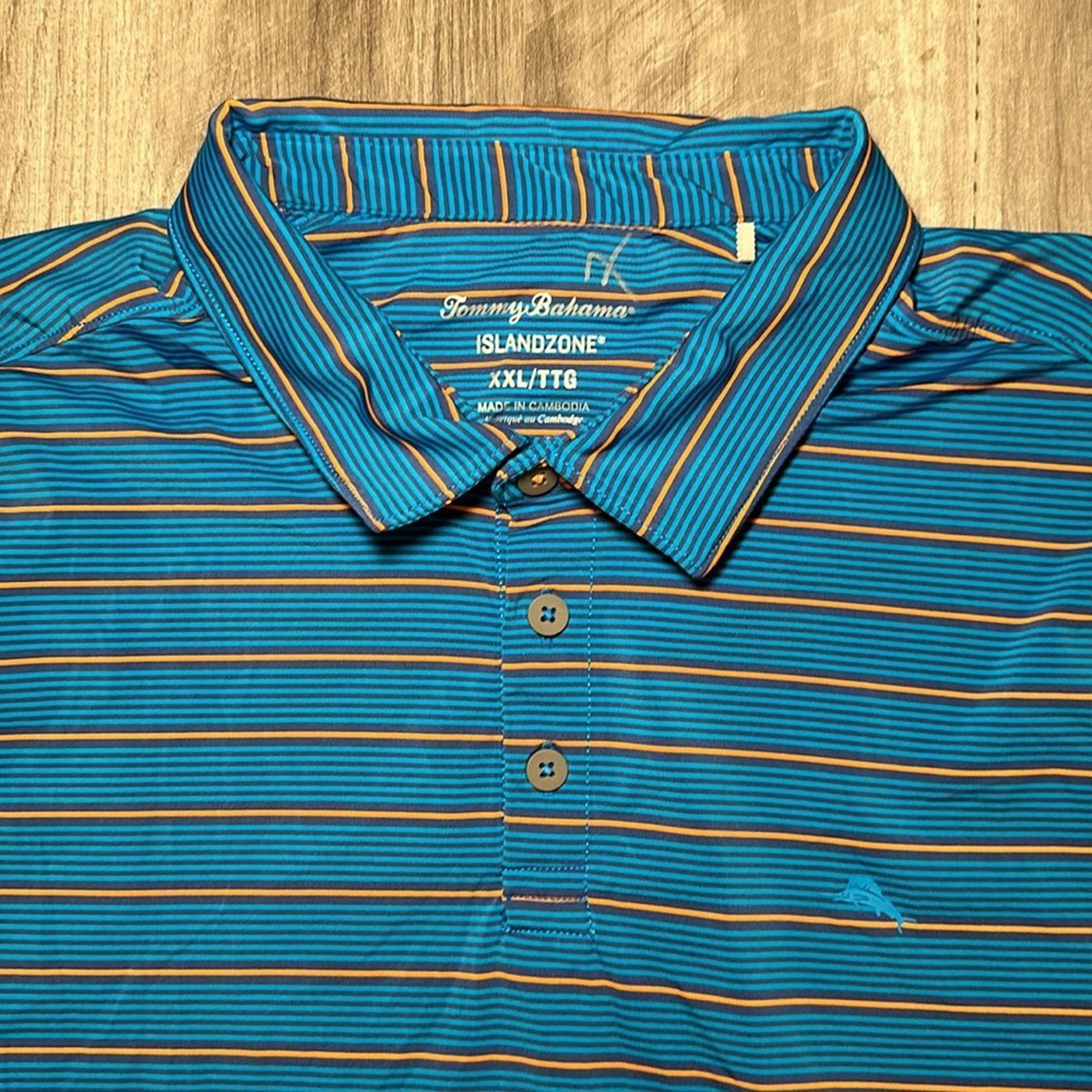 Tommy Bahama Tommy Bahama Island Zone Cooling Performance Polo - 2XL Size US XXL / EU 58 / 5 - 6 Thumbnail