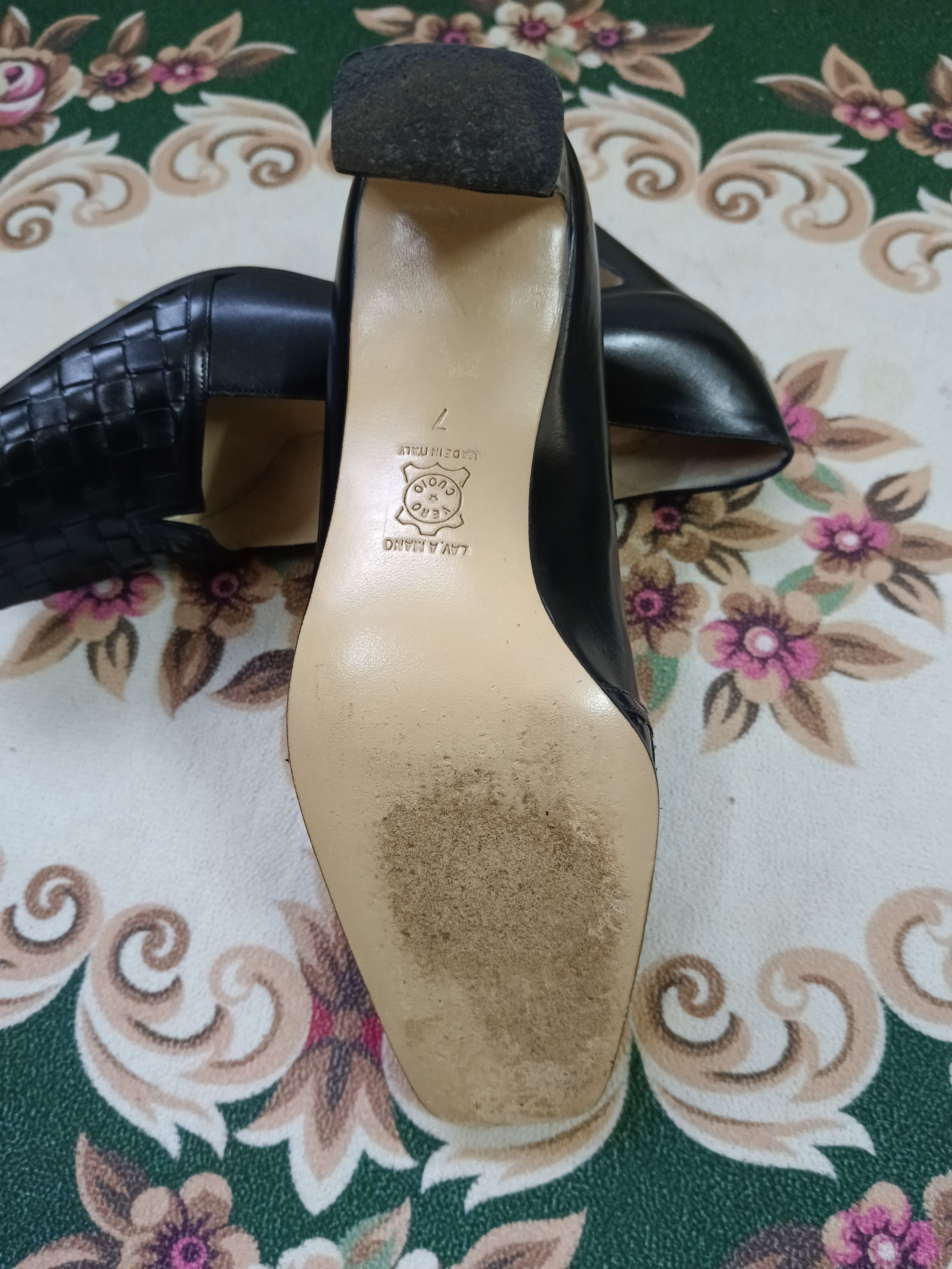 Bottega Veneta BOTTEGA VANETTA WOVEN LEATHER PUMP Size US 7 / IT 37 - 7 Thumbnail