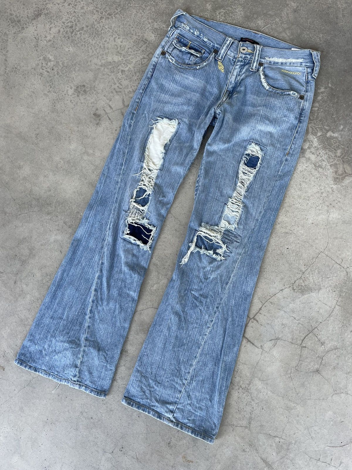 If Six Was Nine Vintage Japanese Brand Flare Jeans Bootcut Size US 32 / EU 48 - 1 Thumbnail