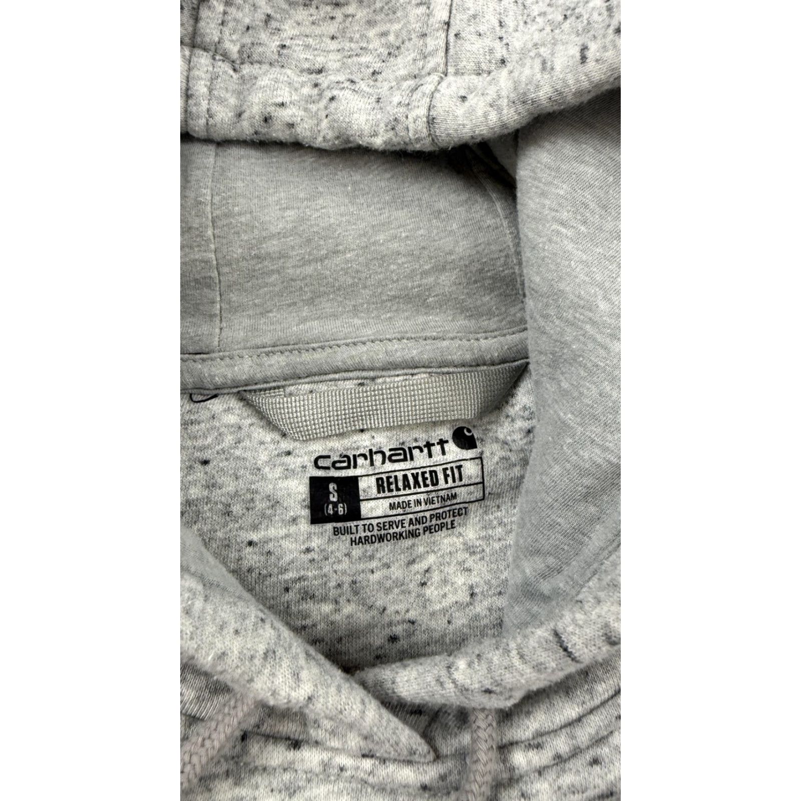 Carhartt VINTAGE: Not applicable as per data (skip) Carhartt Hoodie Womens Small Gray Clarksburg Graphic Sleeve Logo Pullover Size S / US 4 / IT 40 - 5 Thumbnail