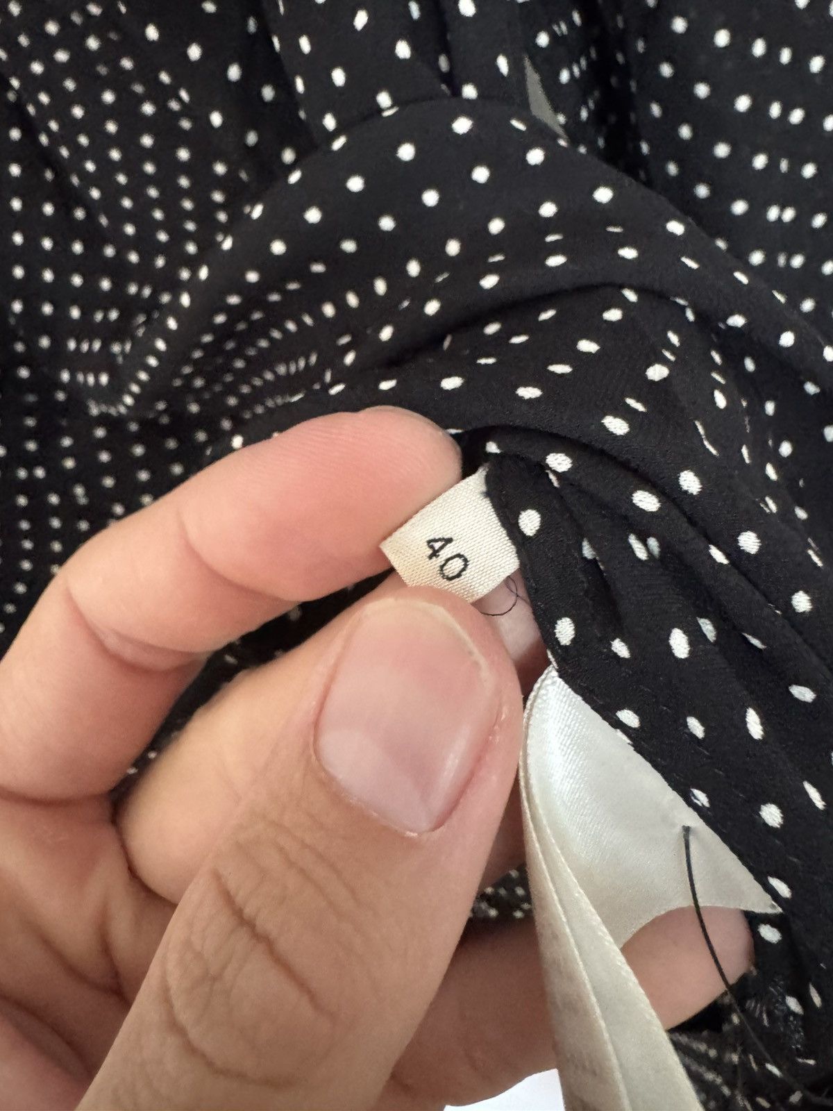 Celine Hedi Viscose Polka dot shirt Size US M / EU 48-50 / 2 - 4 Thumbnail