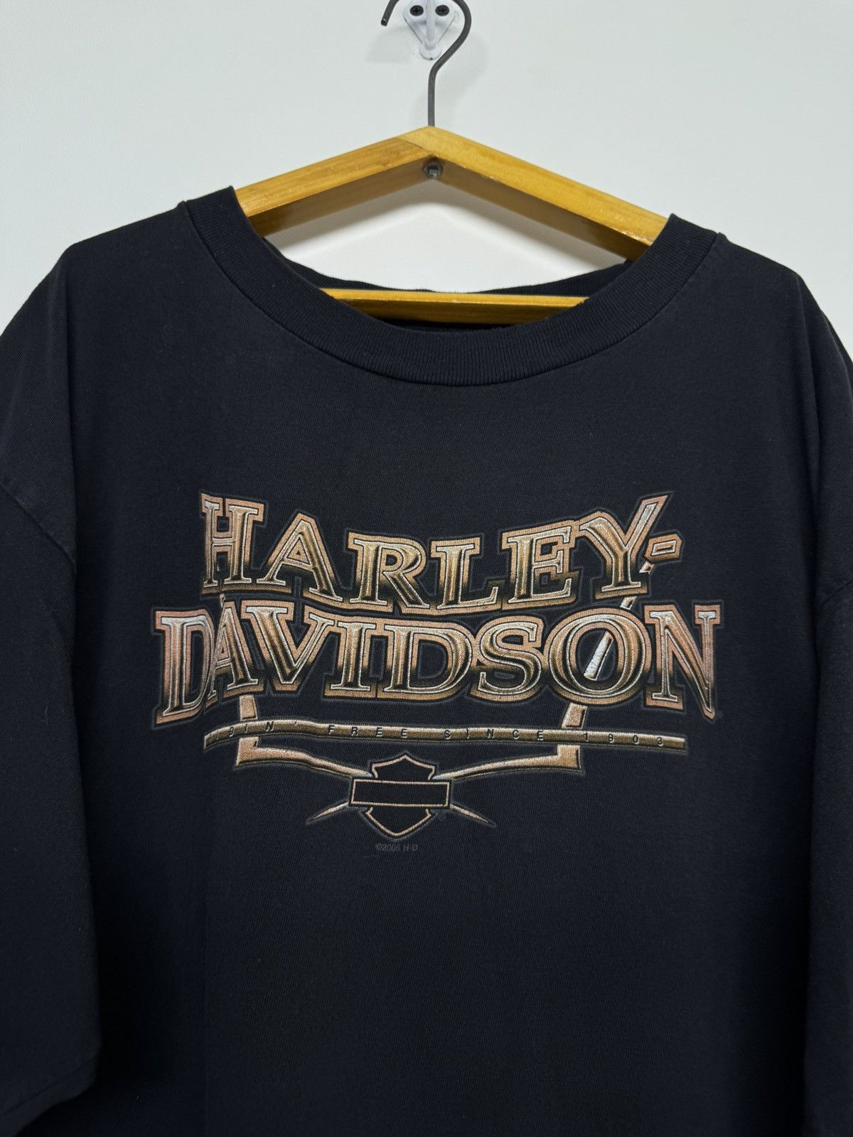 Harley Davidson Vintage Moto Biker Grunge Harley Davidson T-shirt Y2K Size US XXL / EU 58 / 5 - 1 Thumbnail