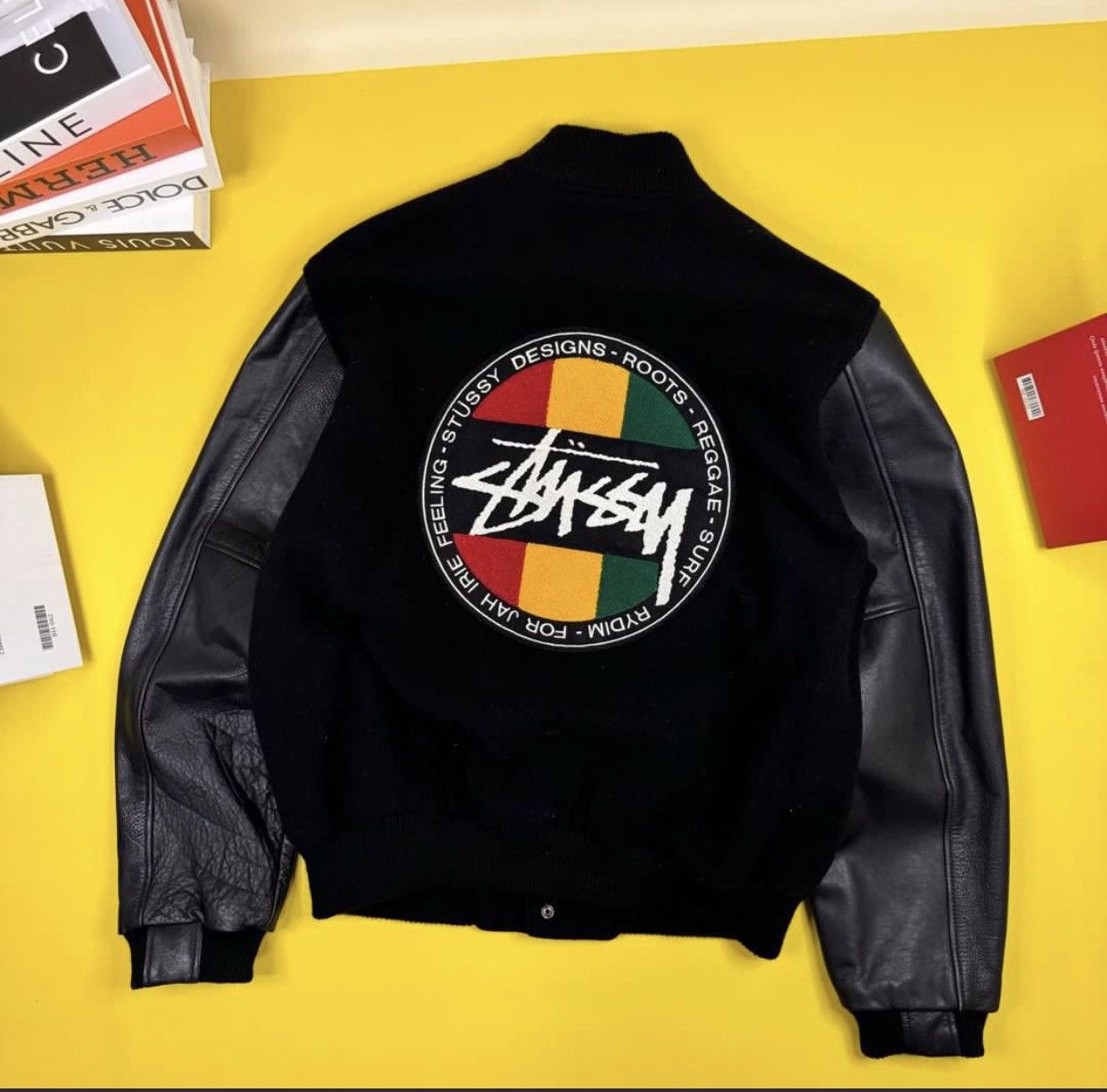 Stussy Stussy Irie Roots Wool Leather Varsity Jacket Size US M / EU 48-50 / 2 - 3 Thumbnail