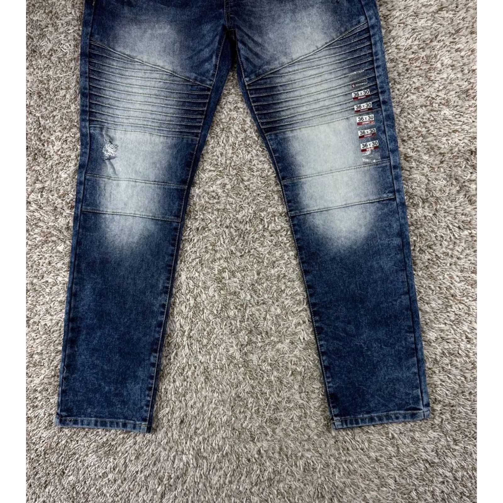 Southpole Southpole Jeans Skinny Denim Blue 36x30 Mens Regular Size 36 Inseam 30 Blue Denim Logo Slim Jeans Men Size US 36 / EU 52 - 3 Thumbnail