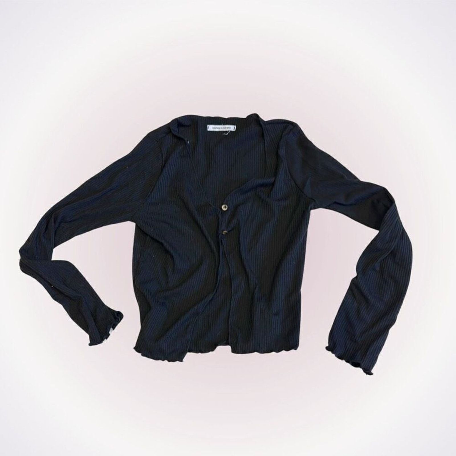 Other Caution to the Wind Black Button-Front Cardigan | Sz S Size S / US 4 / IT 40 - 1 Thumbnail