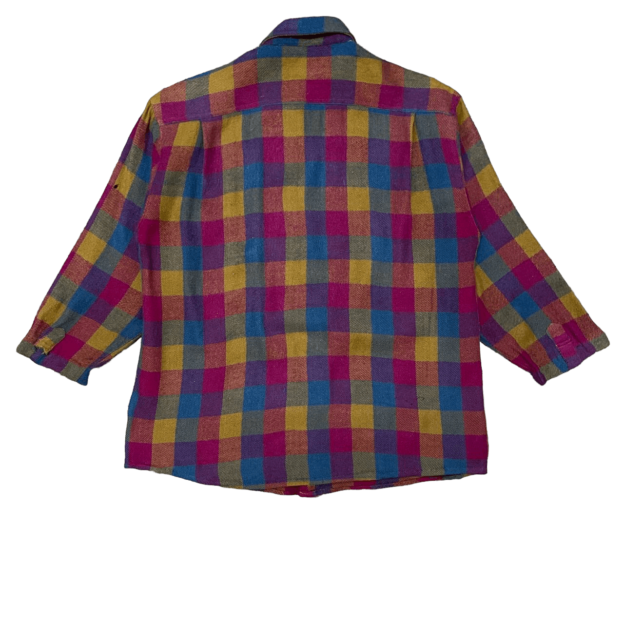 Japanese Brand Vintage Mac Hope Plaid Acrylic Button Up Size US M / EU 48-50 / 2 - 8 Thumbnail
