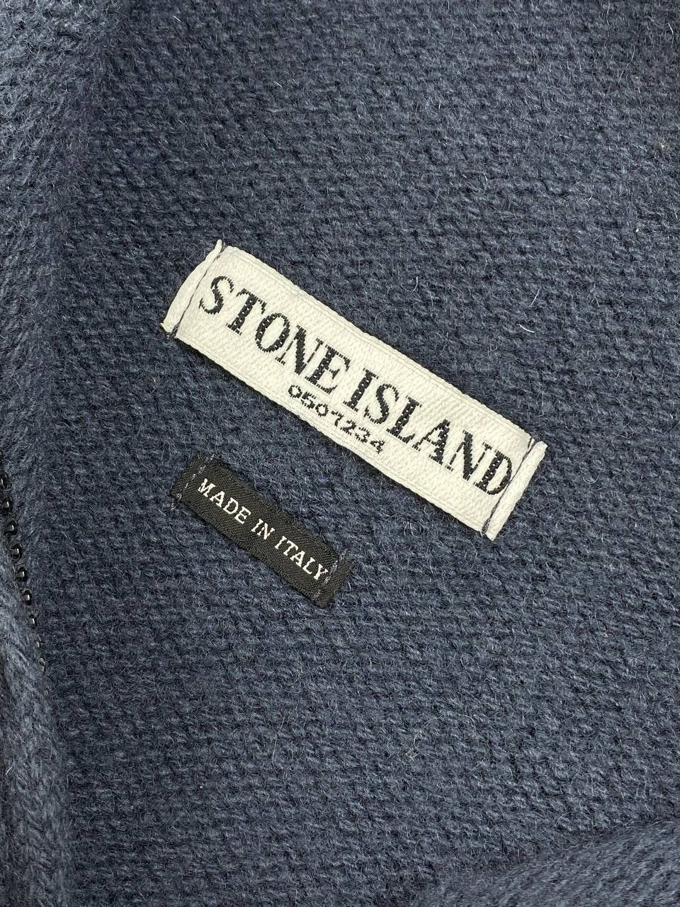 Stone Island Vintage Stone Island Knit Wool Sweater Full Zip Hooded Men Size US L / EU 52-54 / 3 - 11 Thumbnail