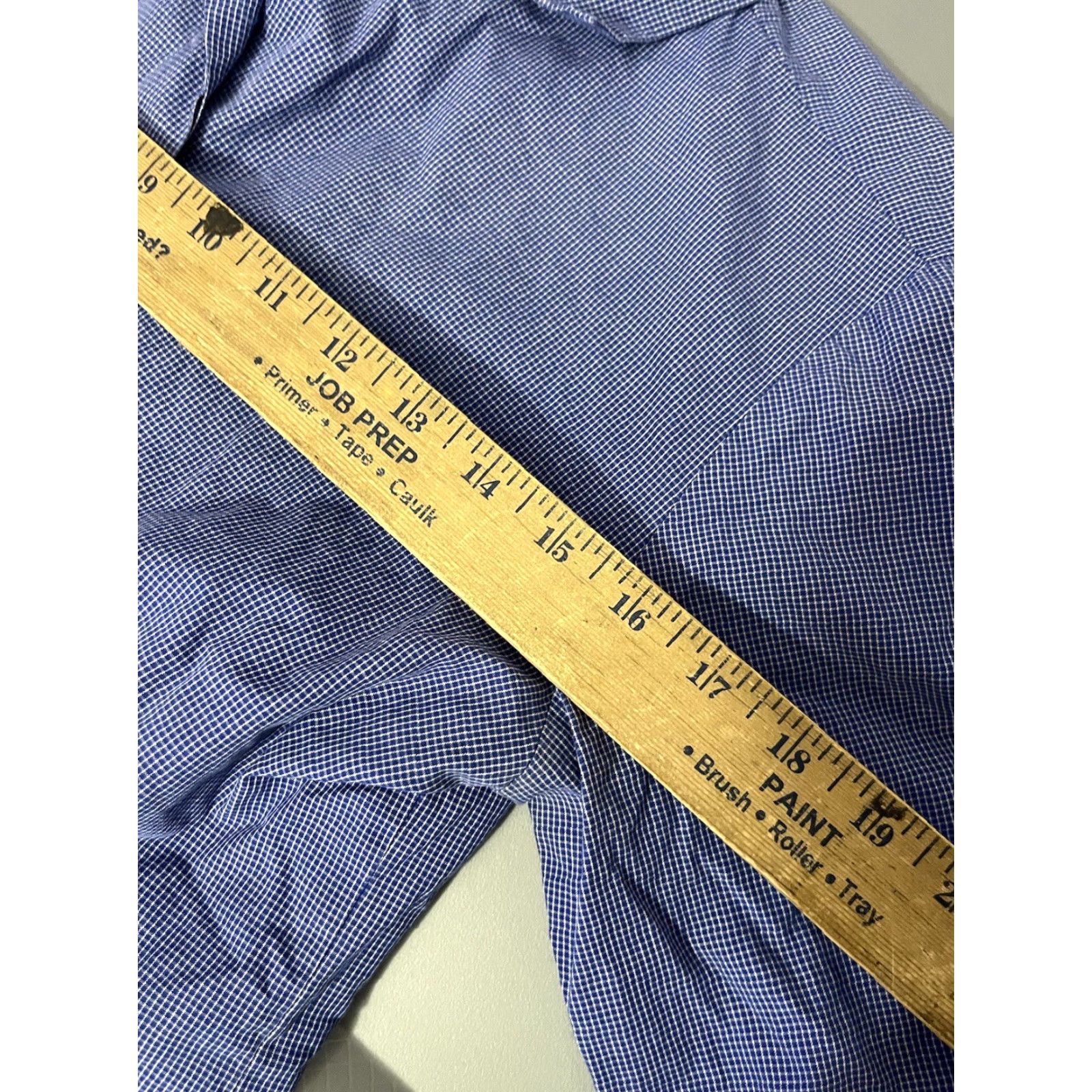 Geoffrey Beene Geoffrey Beene Blue Blouse Shirt Career Button-Down Long Sleeve Woman 6 Slim Office V-Neck Striped 6 Size M / US 6-8 / IT 42-44 - 5 Thumbnail
