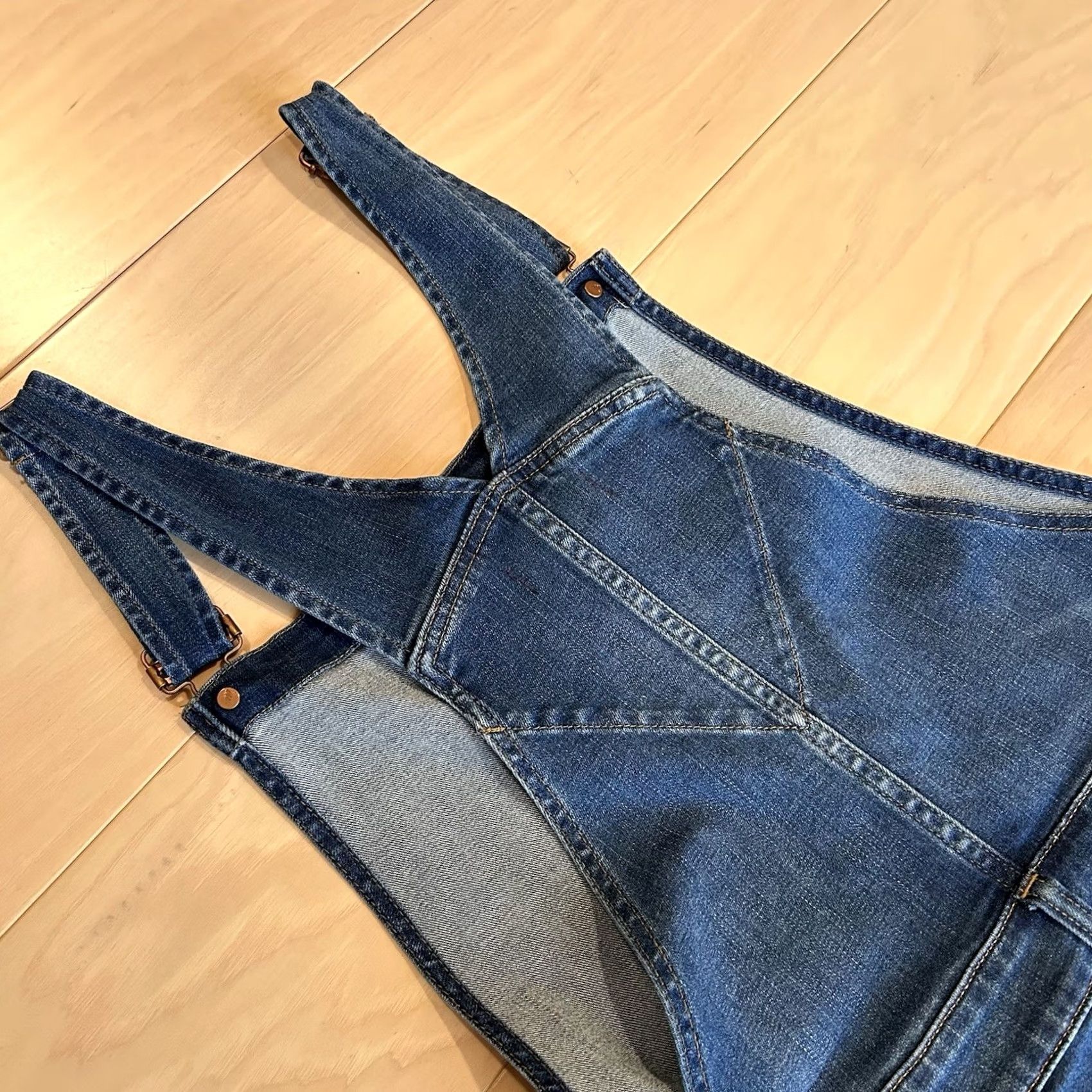 Madewell Madewell Denim Overalls Blue Jean Crop 2X Women's Casual Tapered Leg Sleeveless Size 40" / US 18 - 6 Thumbnail