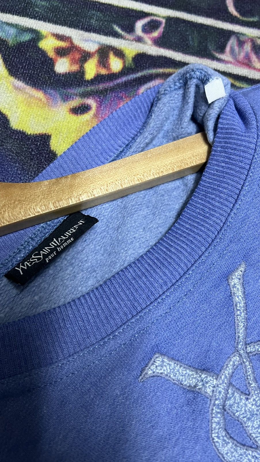Yves Saint Laurent Vintage Yves Saint Laurent Embroidered Crewneck Size US L / EU 52-54 / 3 - 3 Thumbnail