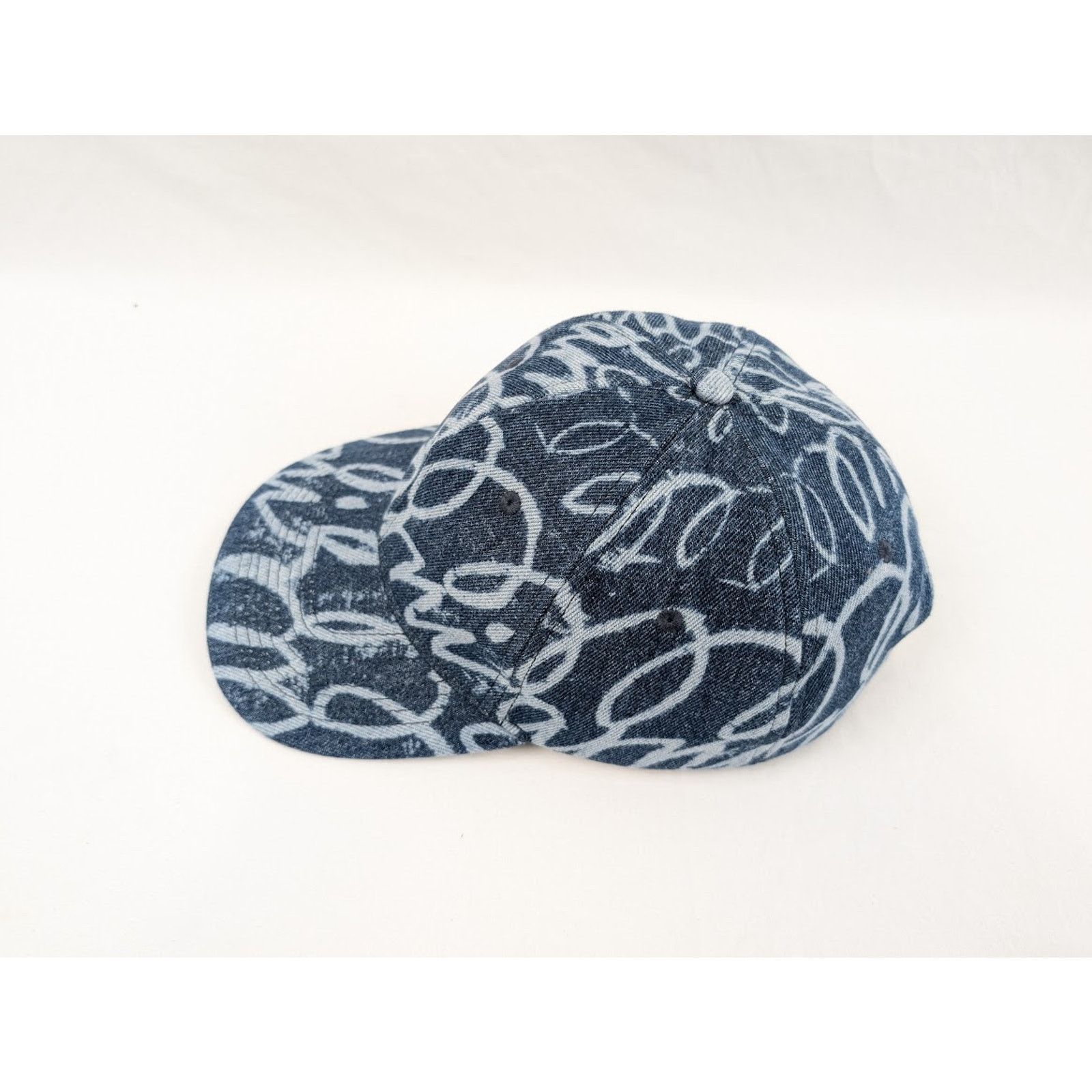 Marni o1rshd1 Size: L / Bleached Lasered Light Denim Cap / Hat Size ONE SIZE - 8 Thumbnail