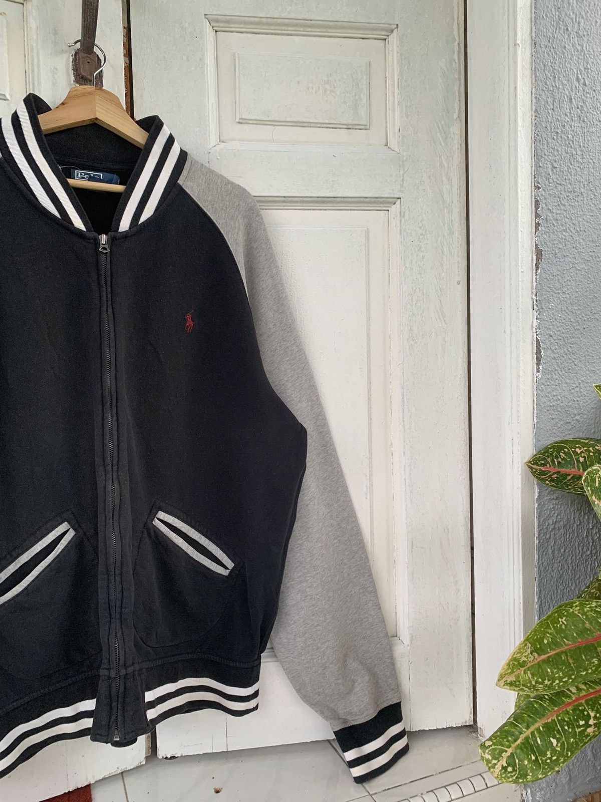 Polo Ralph Lauren Vintage POLO RL Varsity Baseball ZipUp Sweatshirt 4XL Size US XXL / EU 58 / 5 - 2 Thumbnail