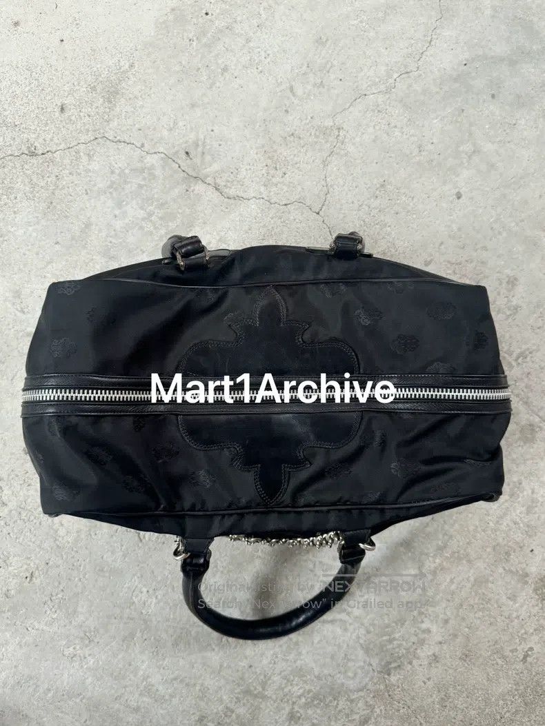 Chrome Hearts CHROME HEARTS Large Travel Bag with Dark Pattern and Silve Size ONE SIZE - 3 Thumbnail