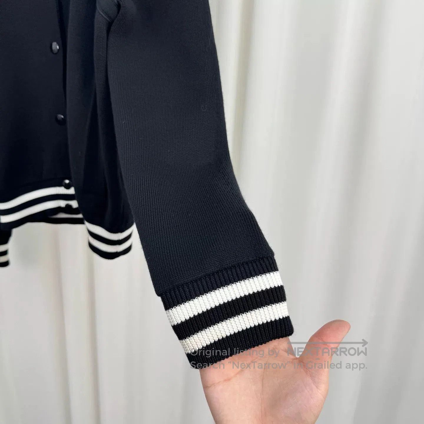 Givenchy givenchy black and white wool baseball jacket. Size US M / EU 48-50 / 2 - 4 Thumbnail