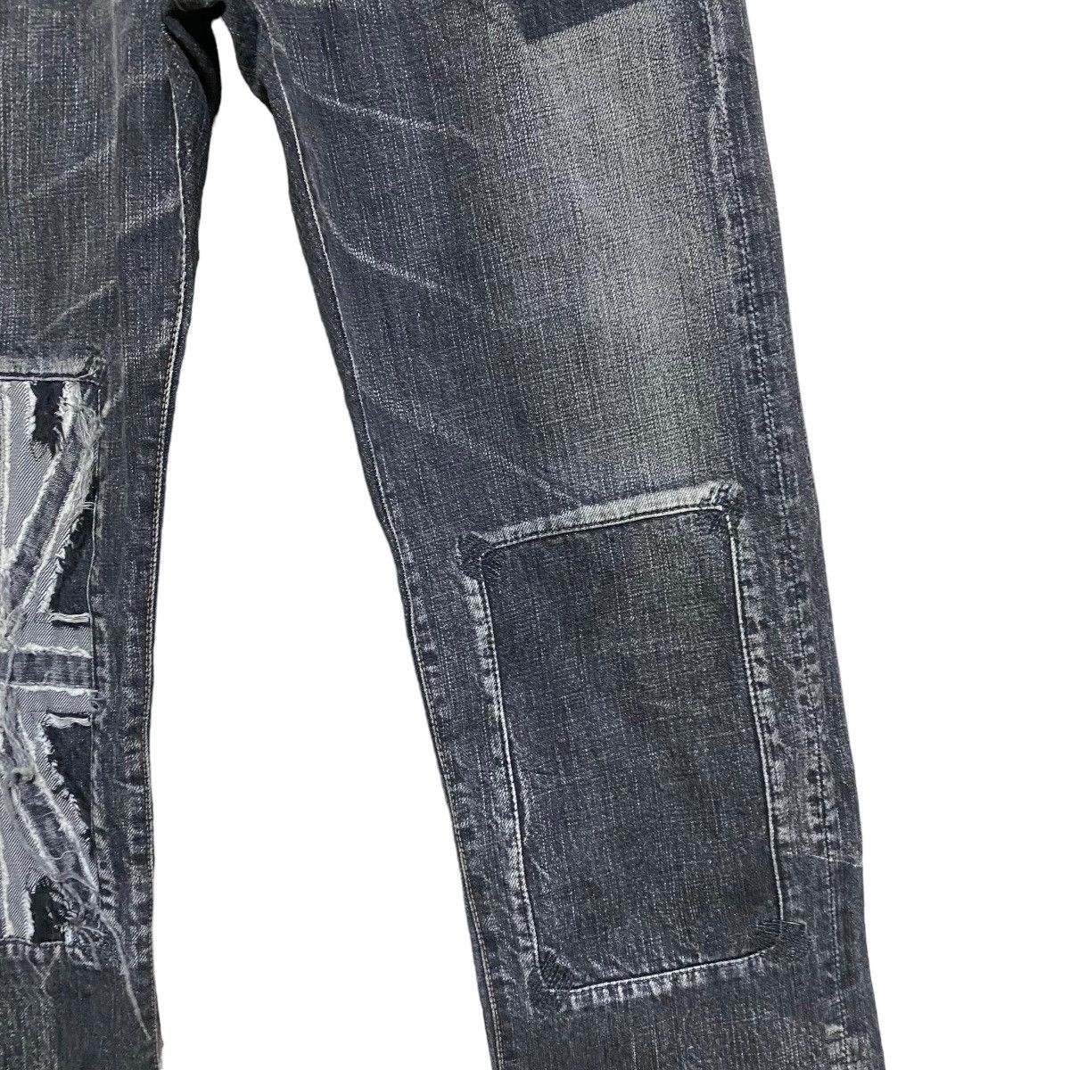 Japanese Brand Paul Smith Red Ear Denim Patchwork British Flag Jeans Size US 29 - 8 Thumbnail